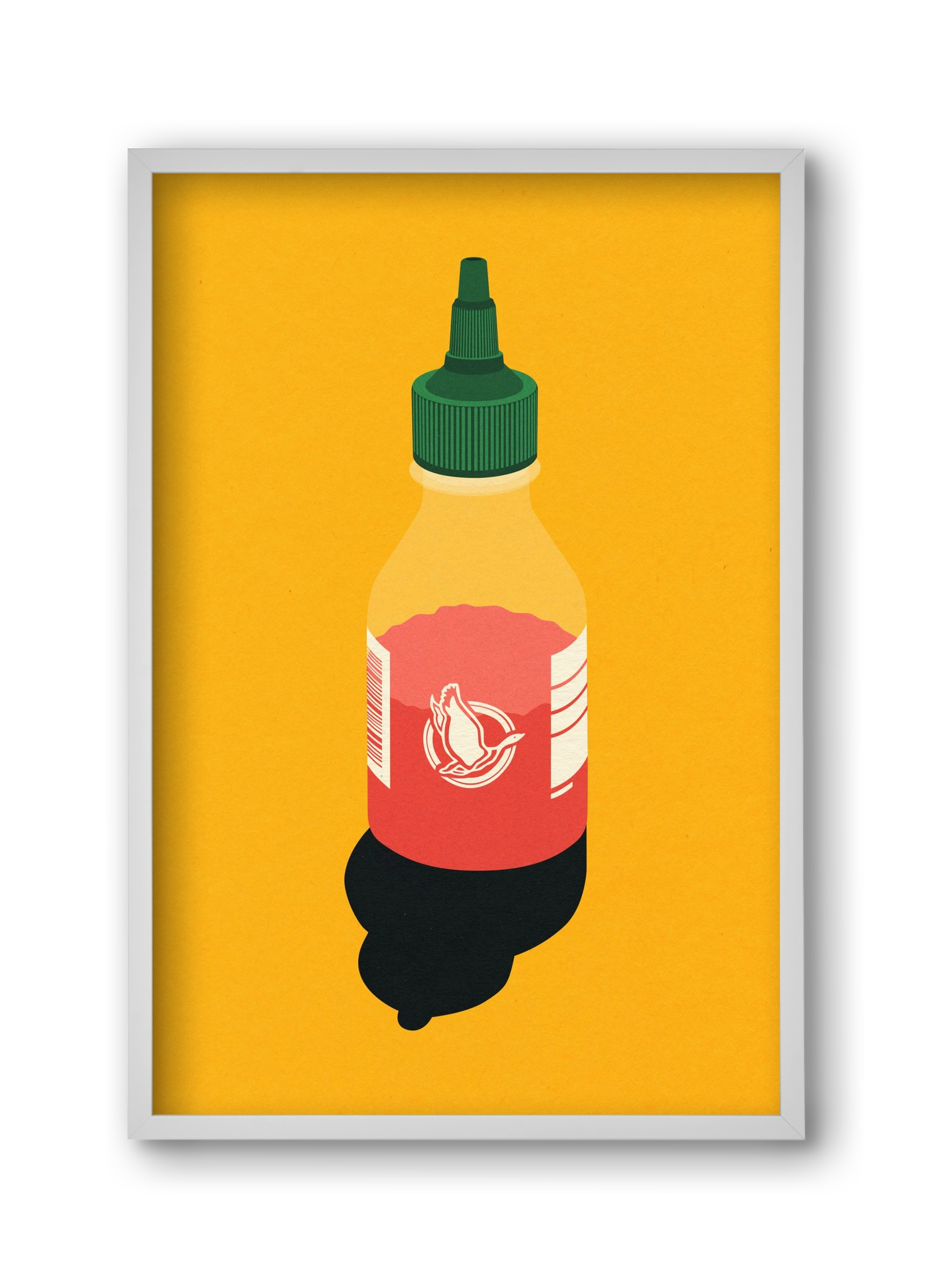 Chilli Sauce, 30x45 cm (30x45 cm), Fehér keret