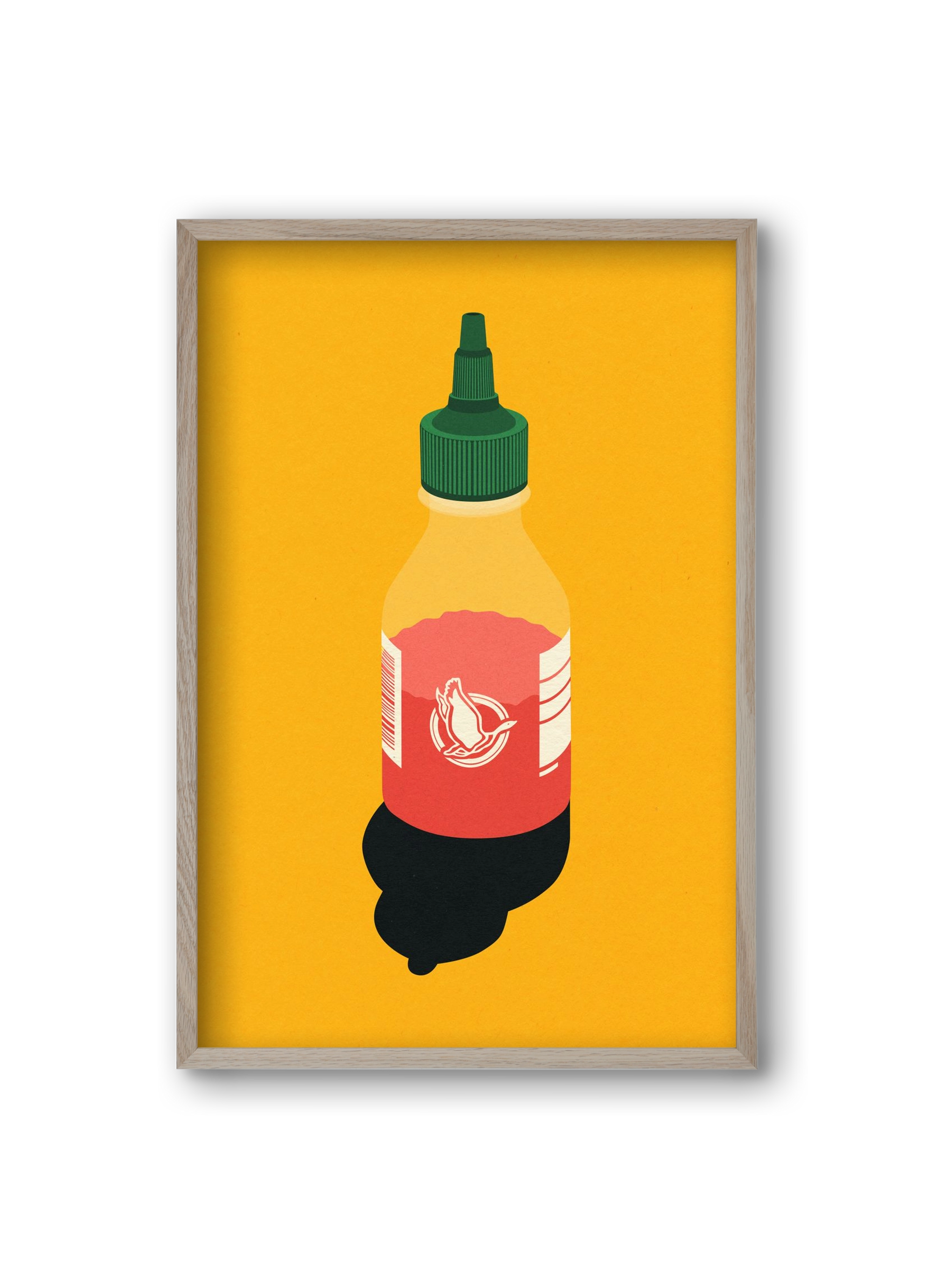 Chilli Sauce, 20x30 cm (20x30 cm), Tölgy keret