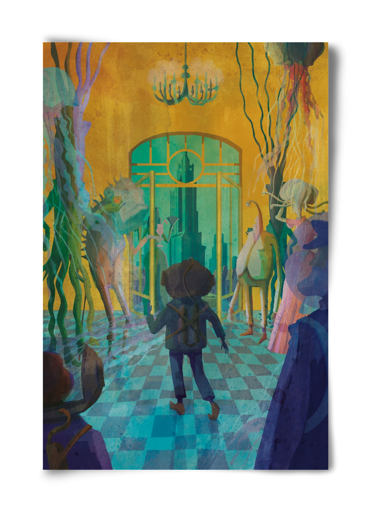 Underwater ball, 40x60 cm, Keret nélkül