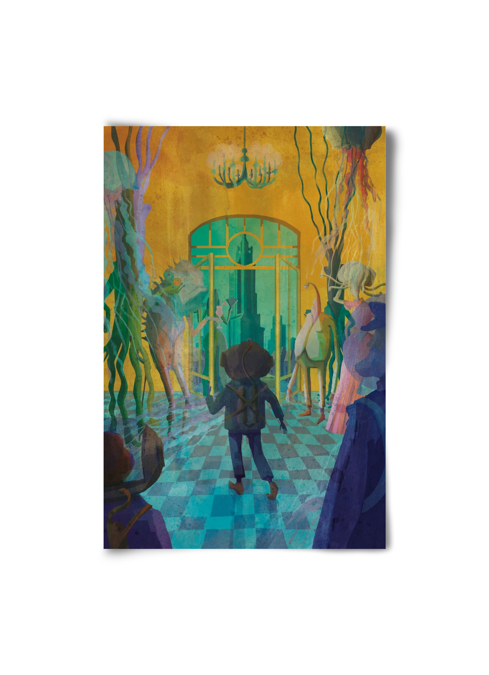 Underwater ball, 20x30 cm, Keret nélkül