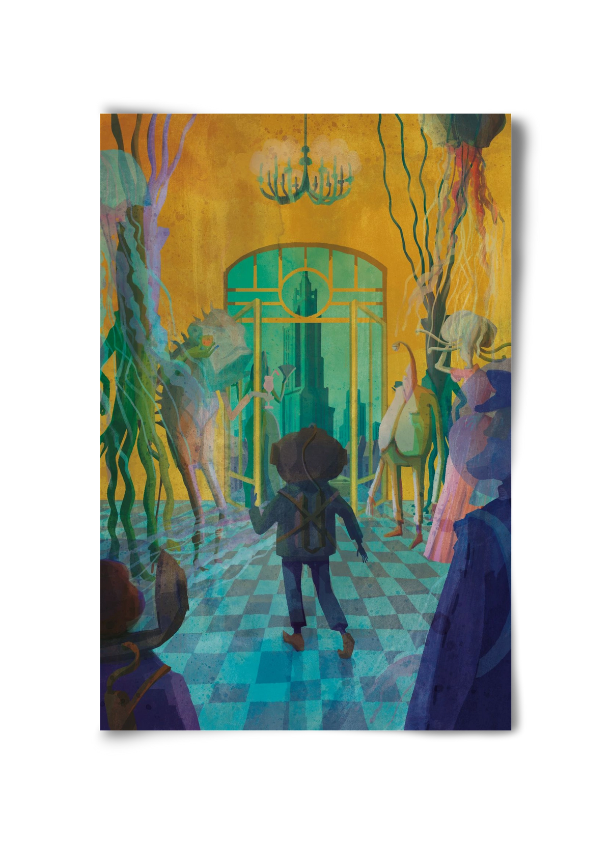 Underwater ball, 30x45 cm, Keret nélkül