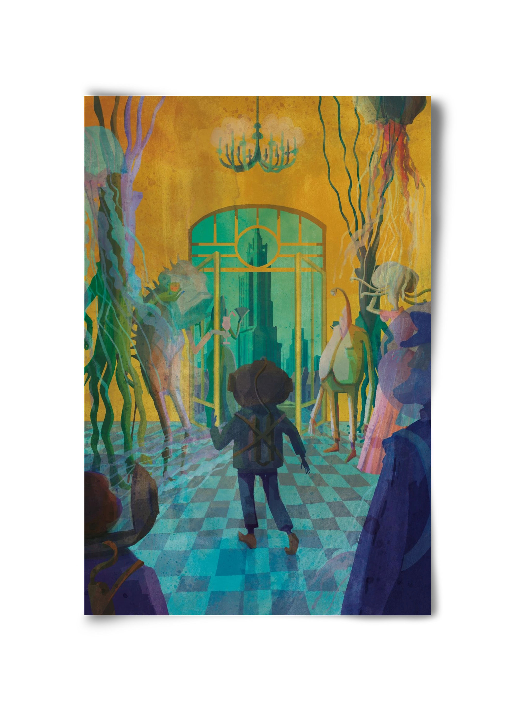 Underwater ball, 30x45 cm, Keret nélkül