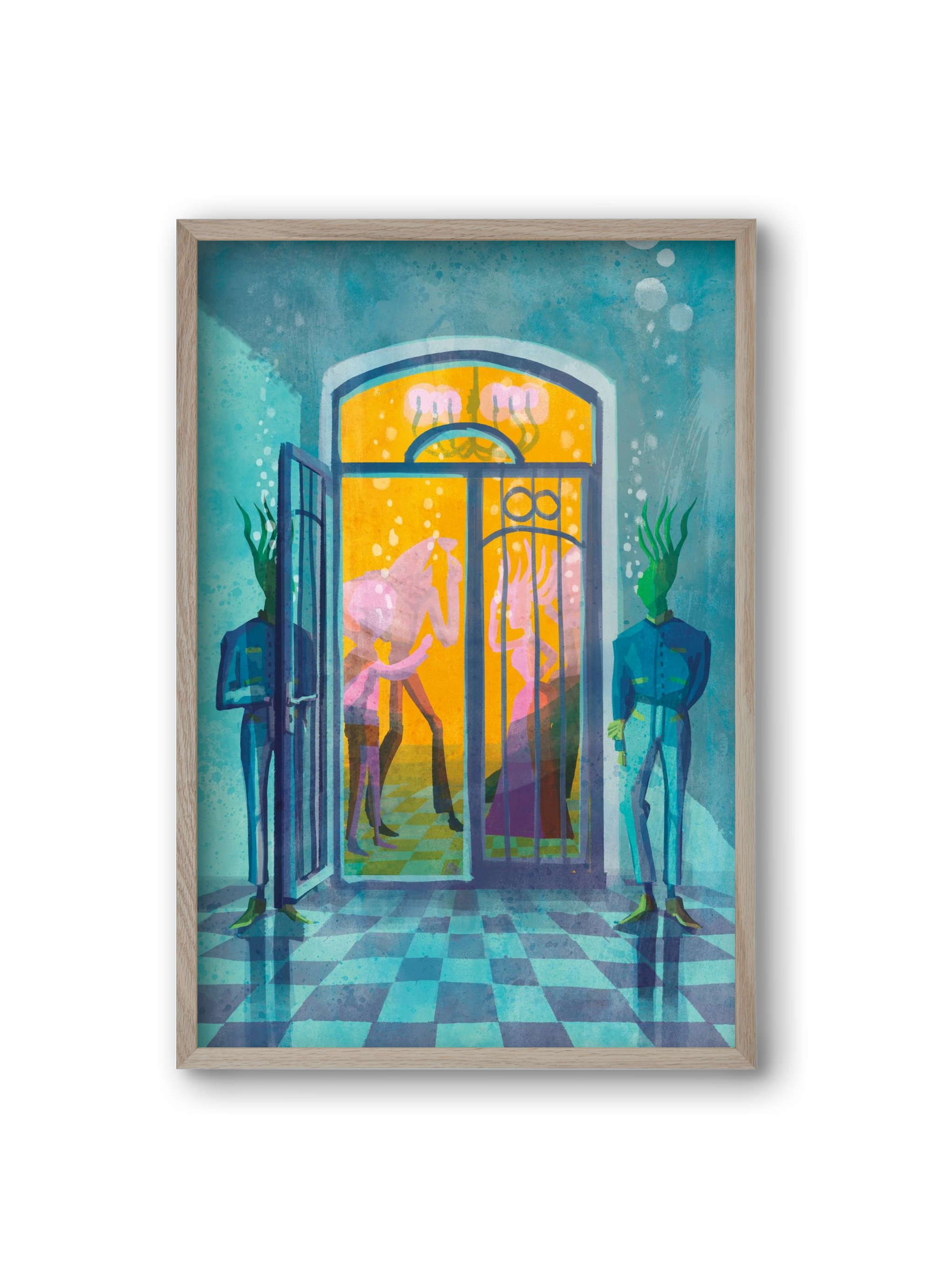 Door guards, 20x30 cm (20x30 cm), Tölgy keret