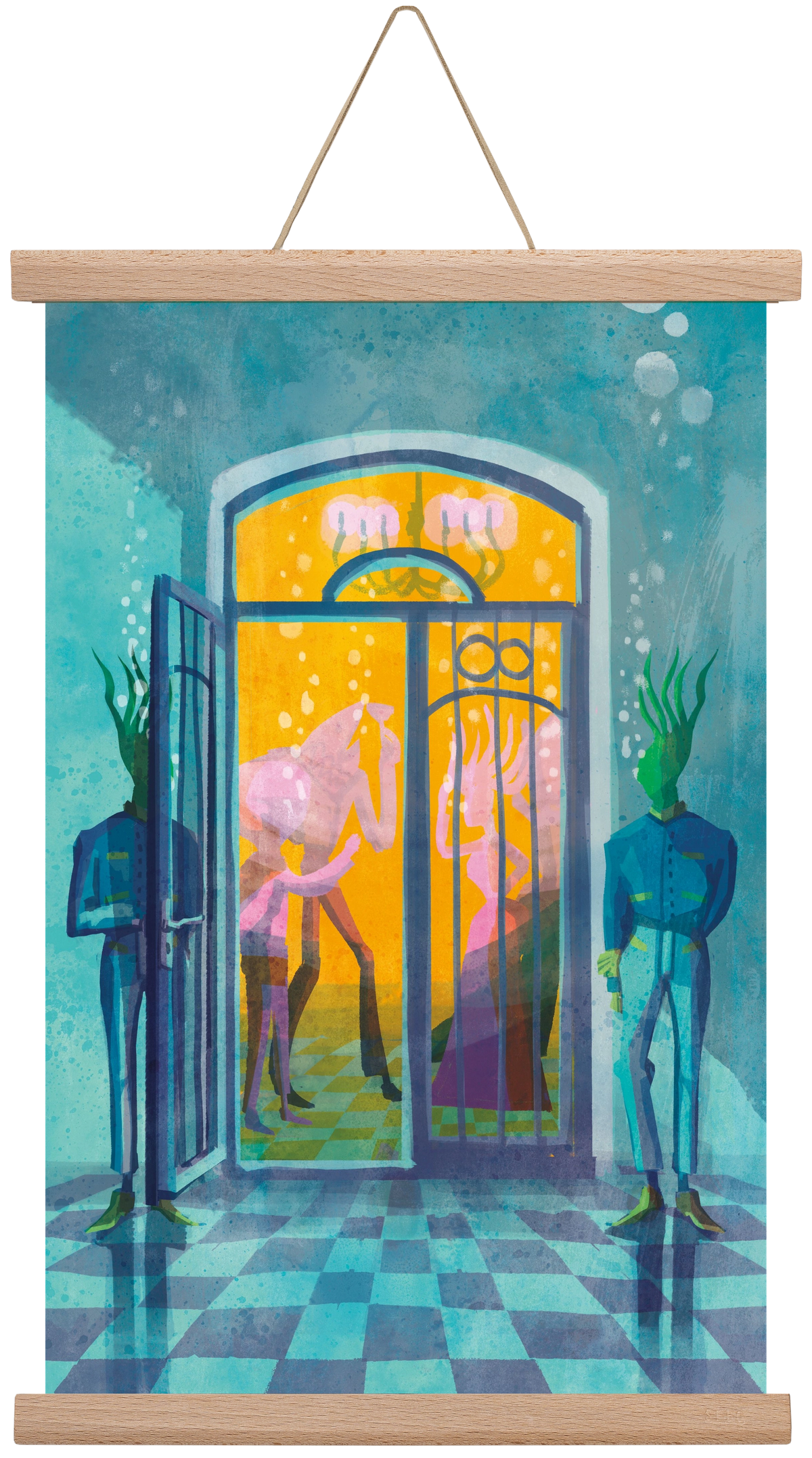 Door guards, 30x45 cm (30x45 cm), Tölgy akasztó