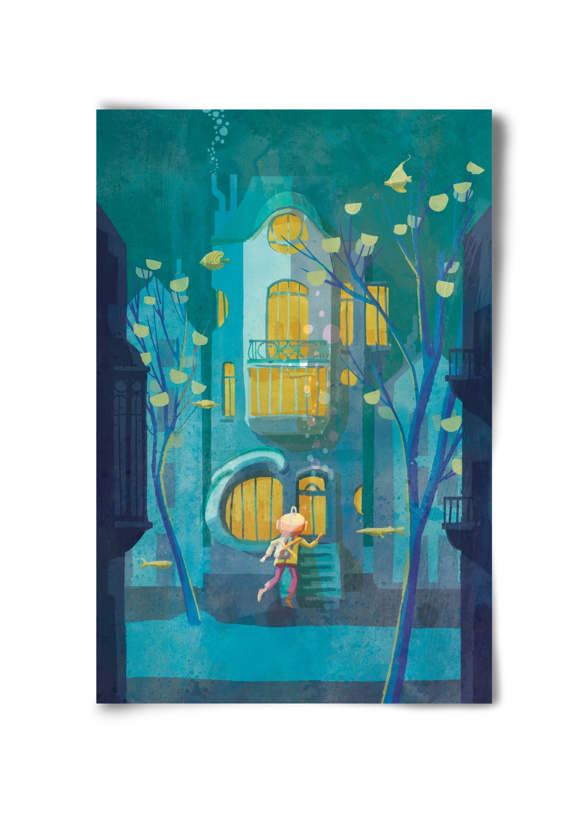 House under water, 30x45 cm, Keret nélkül