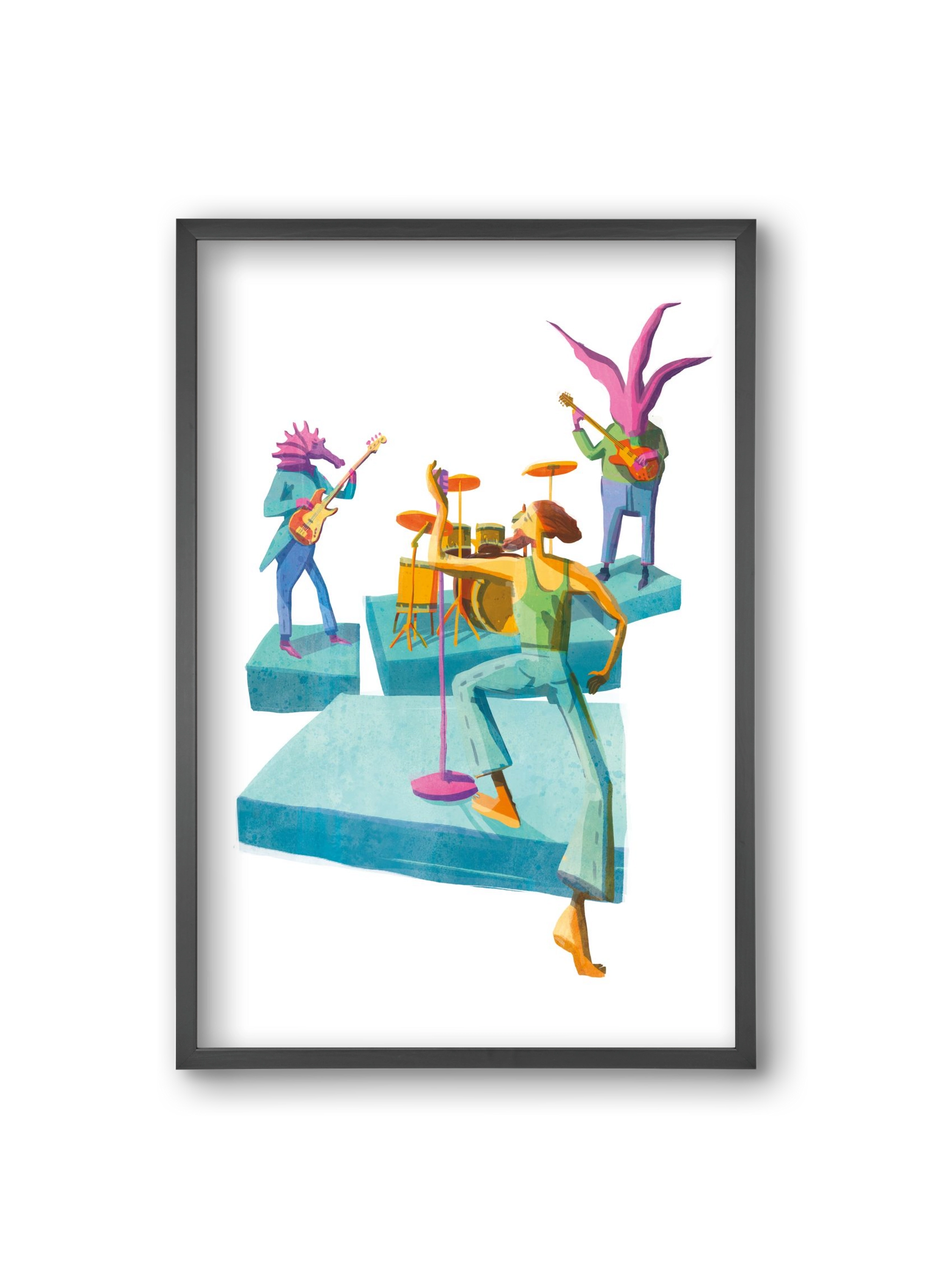 Underwater Orchestra, 20x30 cm (20x30 cm), Fekete keret