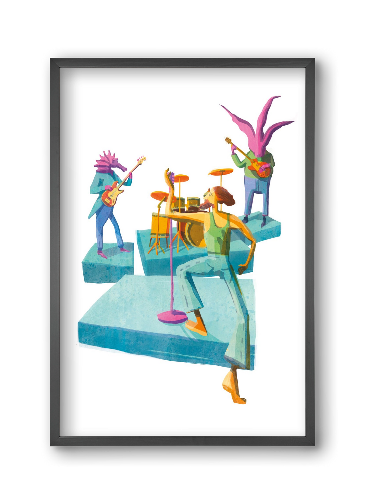 Underwater Orchestra, 30x45 cm (30x45 cm), Fekete keret