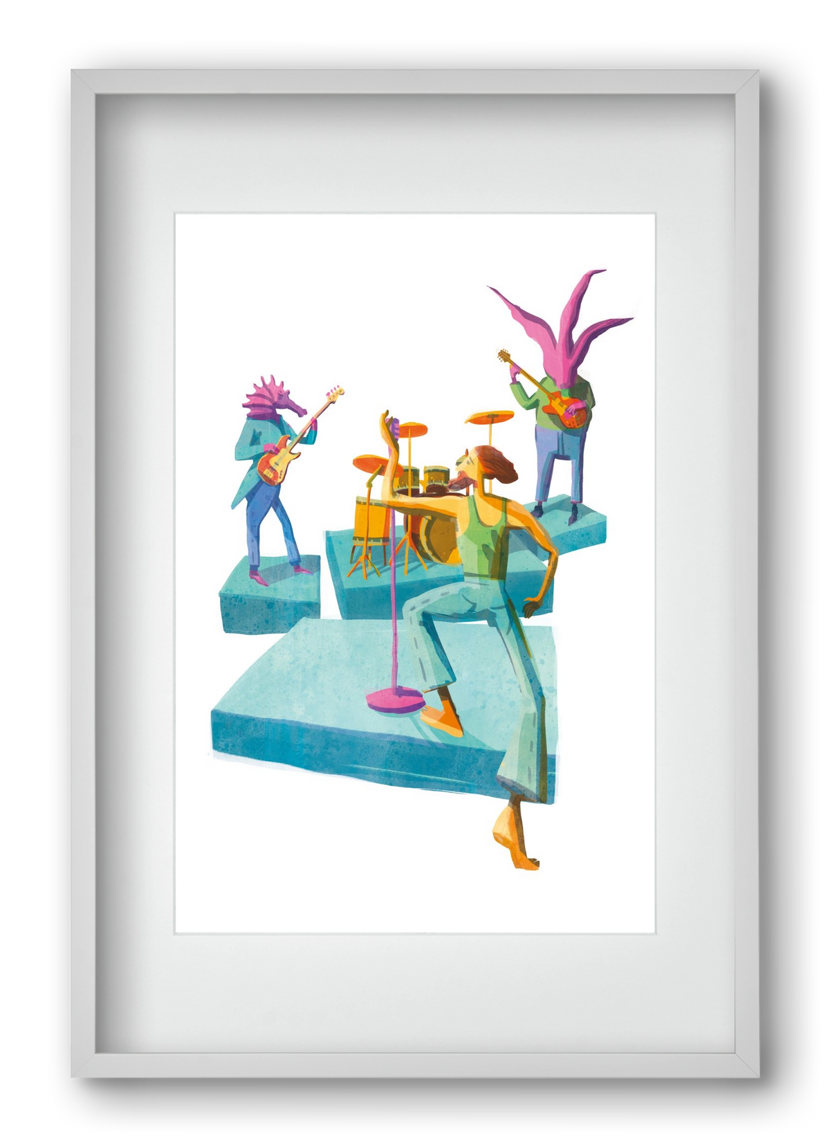 Underwater Orchestra, 40x60 cm (30x45 cm), Fehér keret, paszpartuval