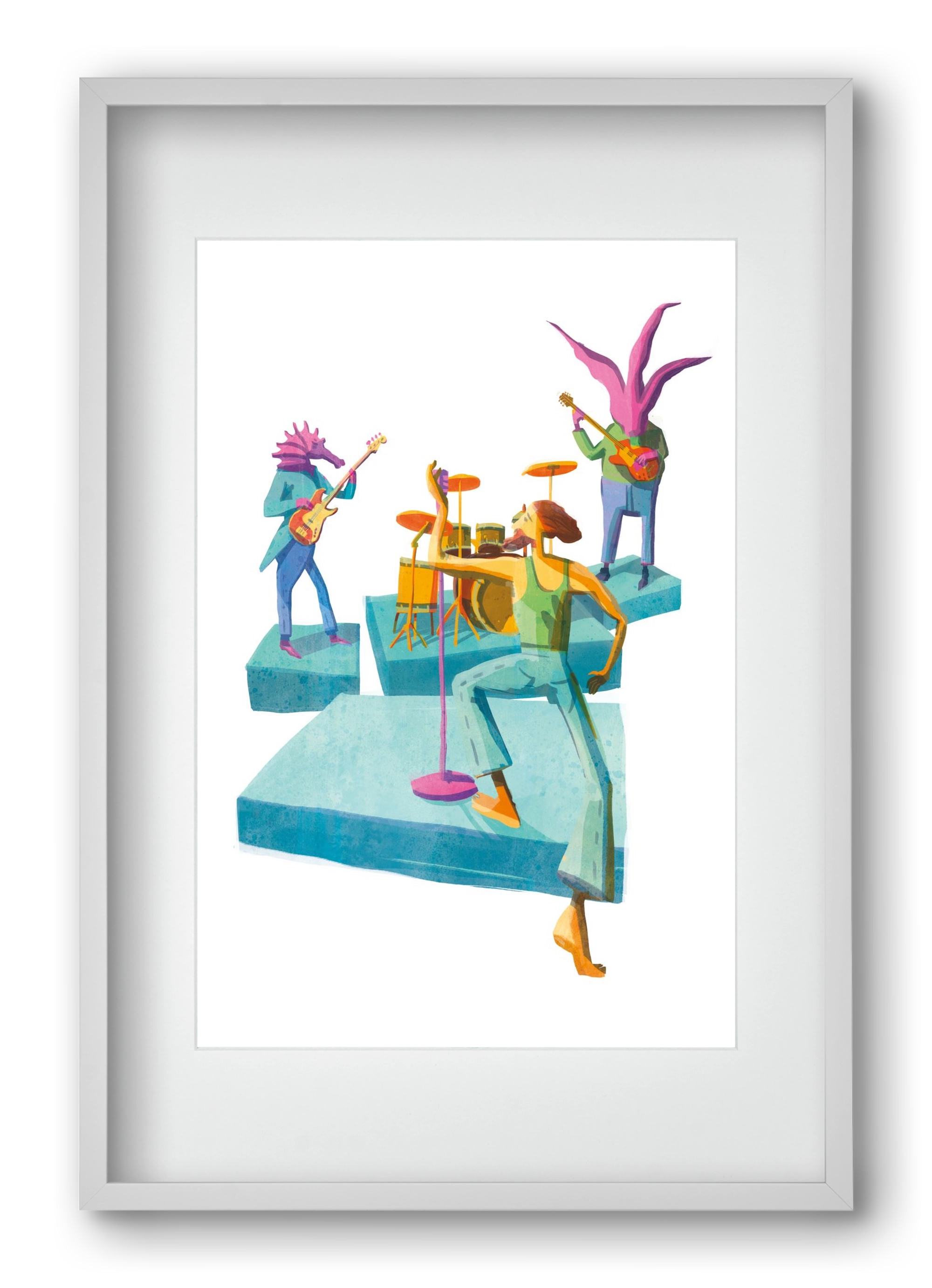 Underwater Orchestra, 40x60 cm (30x45 cm), Fehér keret, paszpartuval