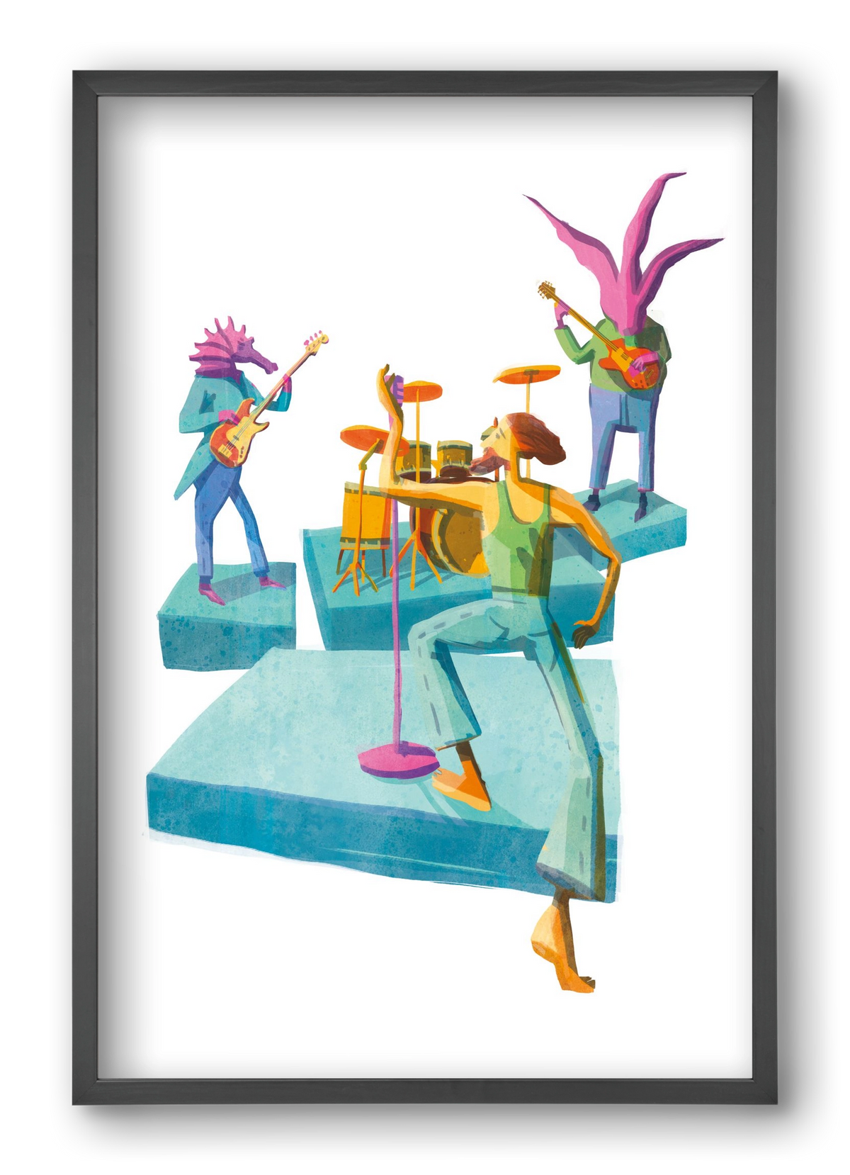 Underwater Orchestra, 40x60 cm (40x60 cm), Fekete keret