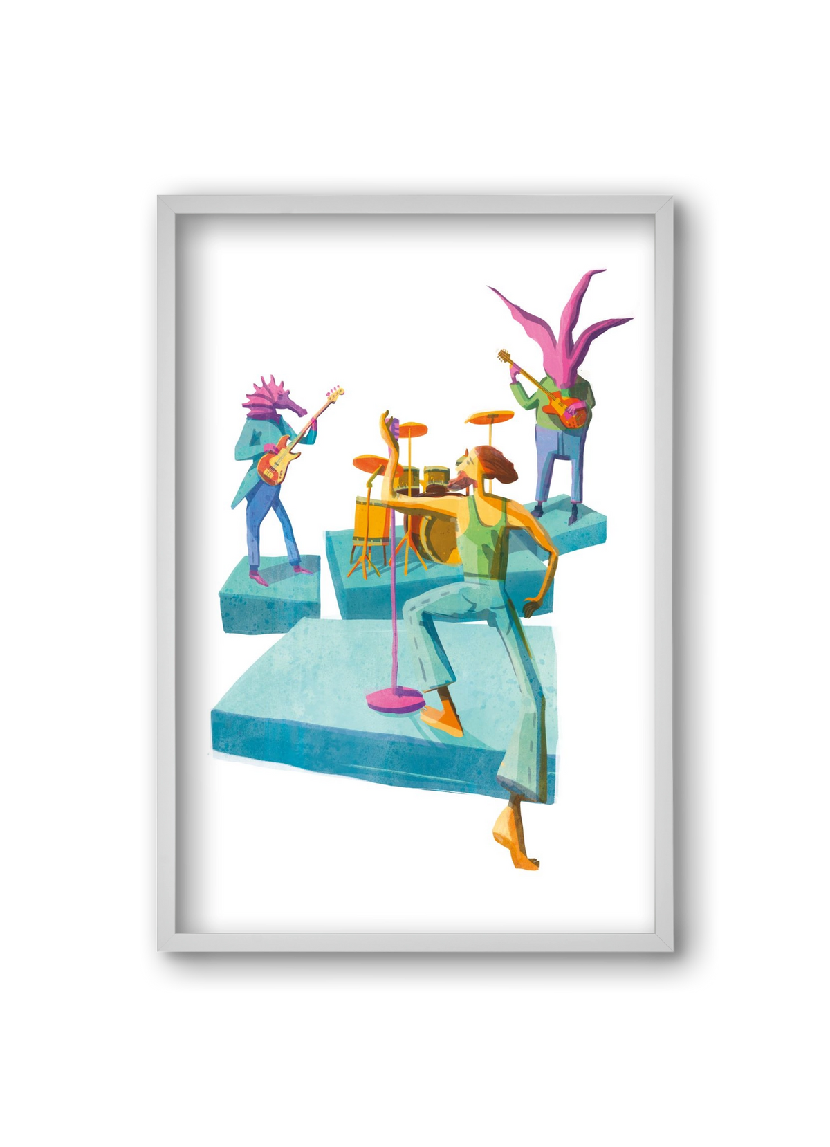 Underwater Orchestra, 20x30 cm (20x30 cm), Fehér keret