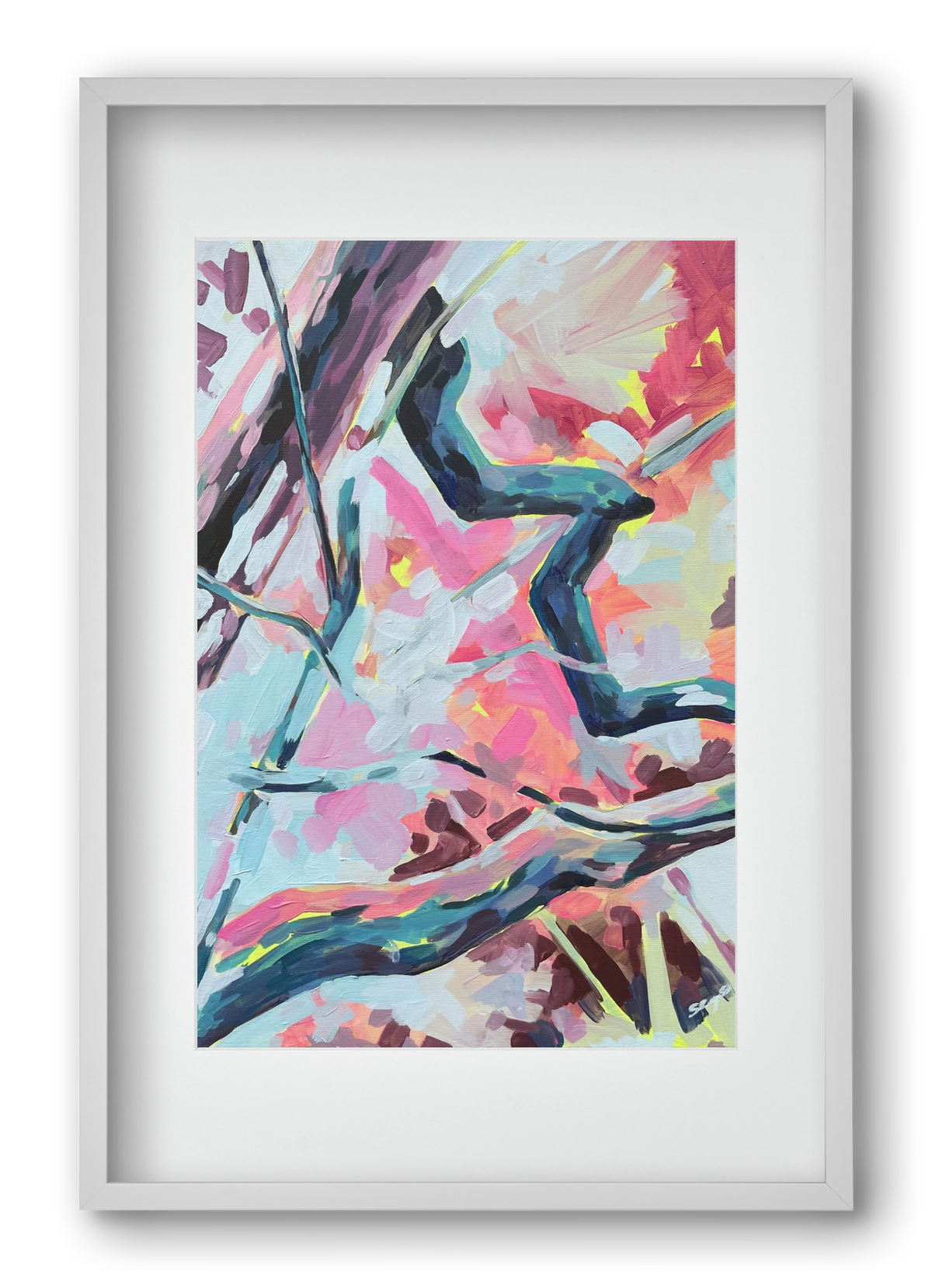 The Garden V., 40x60 cm (30x45 cm), Fehér keret, paszpartuval