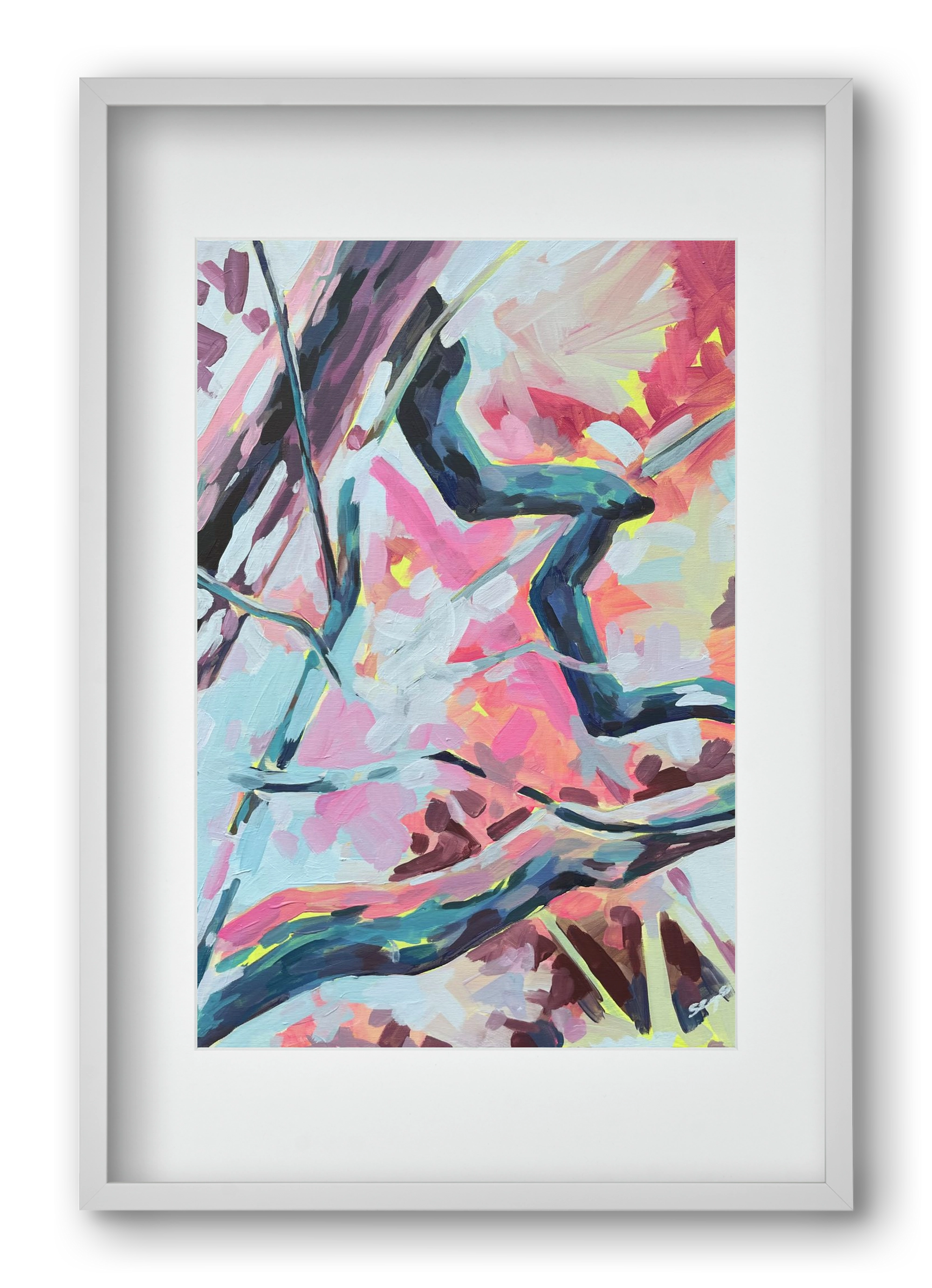 The Garden V., 40x60 cm (30x45 cm), Fehér keret, paszpartuval