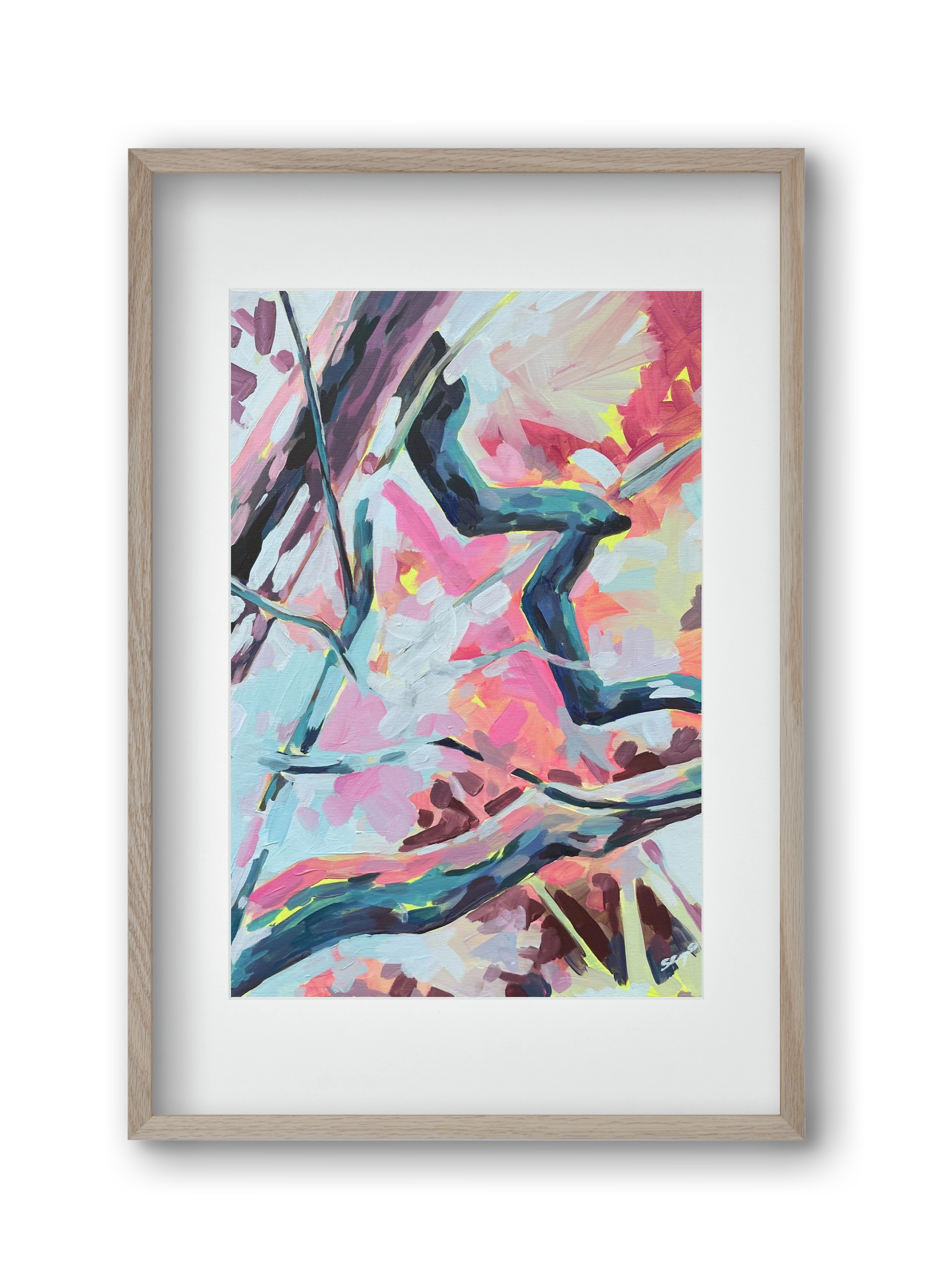 The Garden V., 30x45 cm (20x30 cm), Tölgy keret, paszpartuval