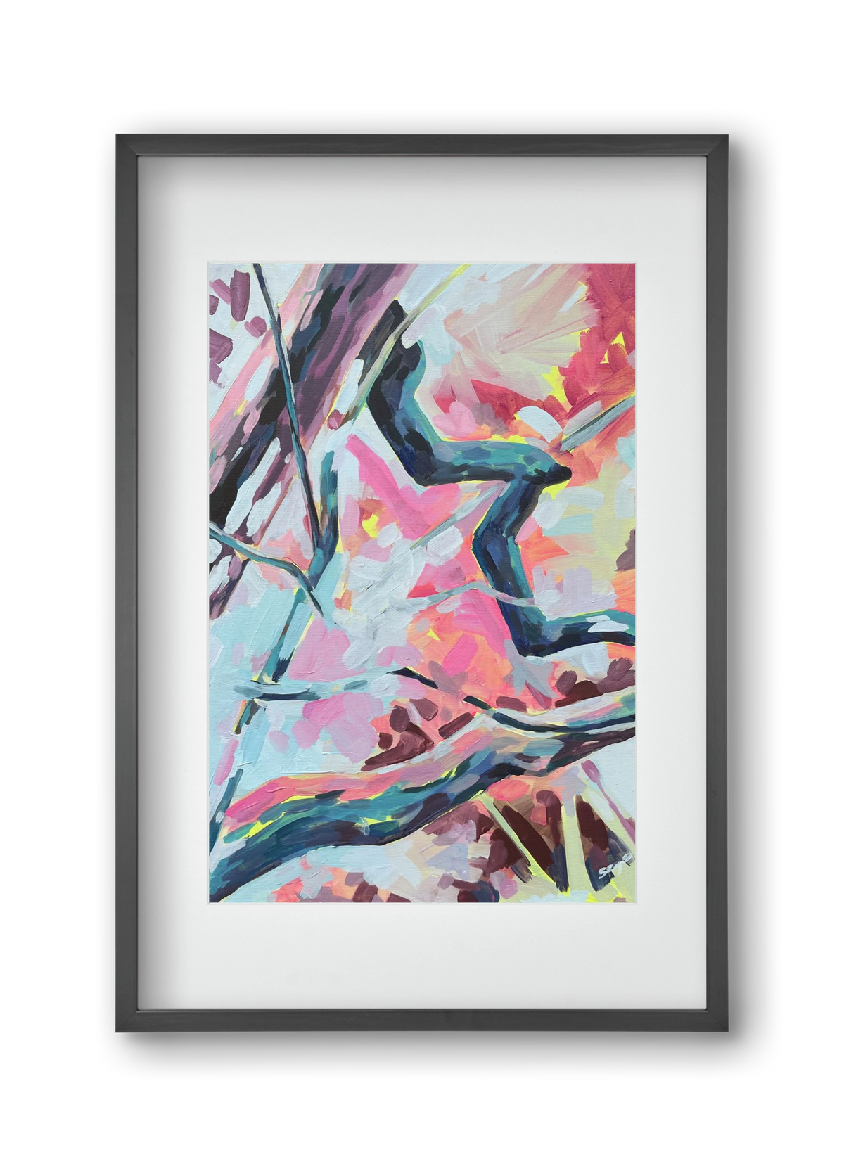 The Garden V., 30x45 cm (20x30 cm), Fekete keret, paszpartuval