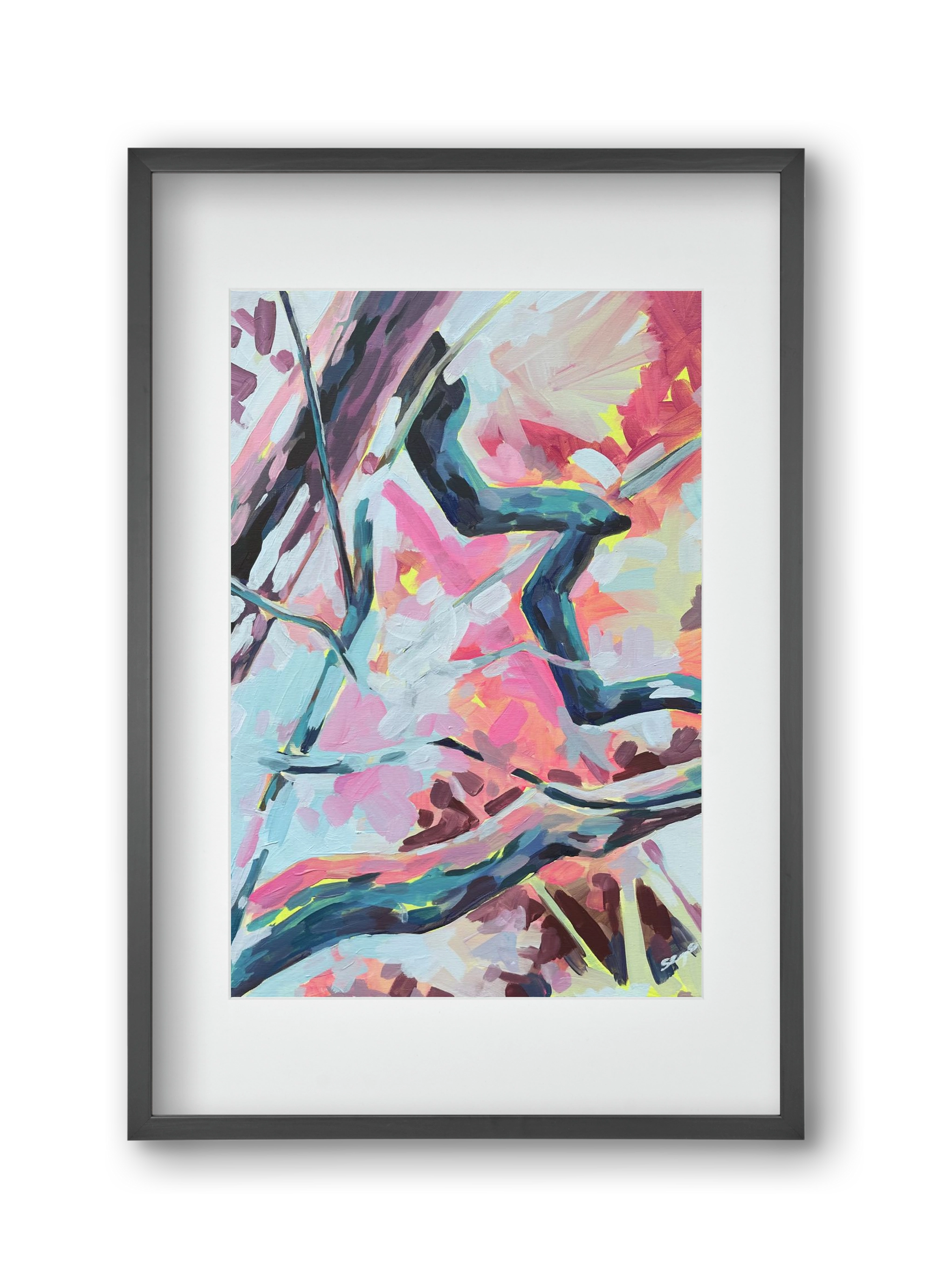 The Garden V., 30x45 cm (20x30 cm), Fekete keret, paszpartuval