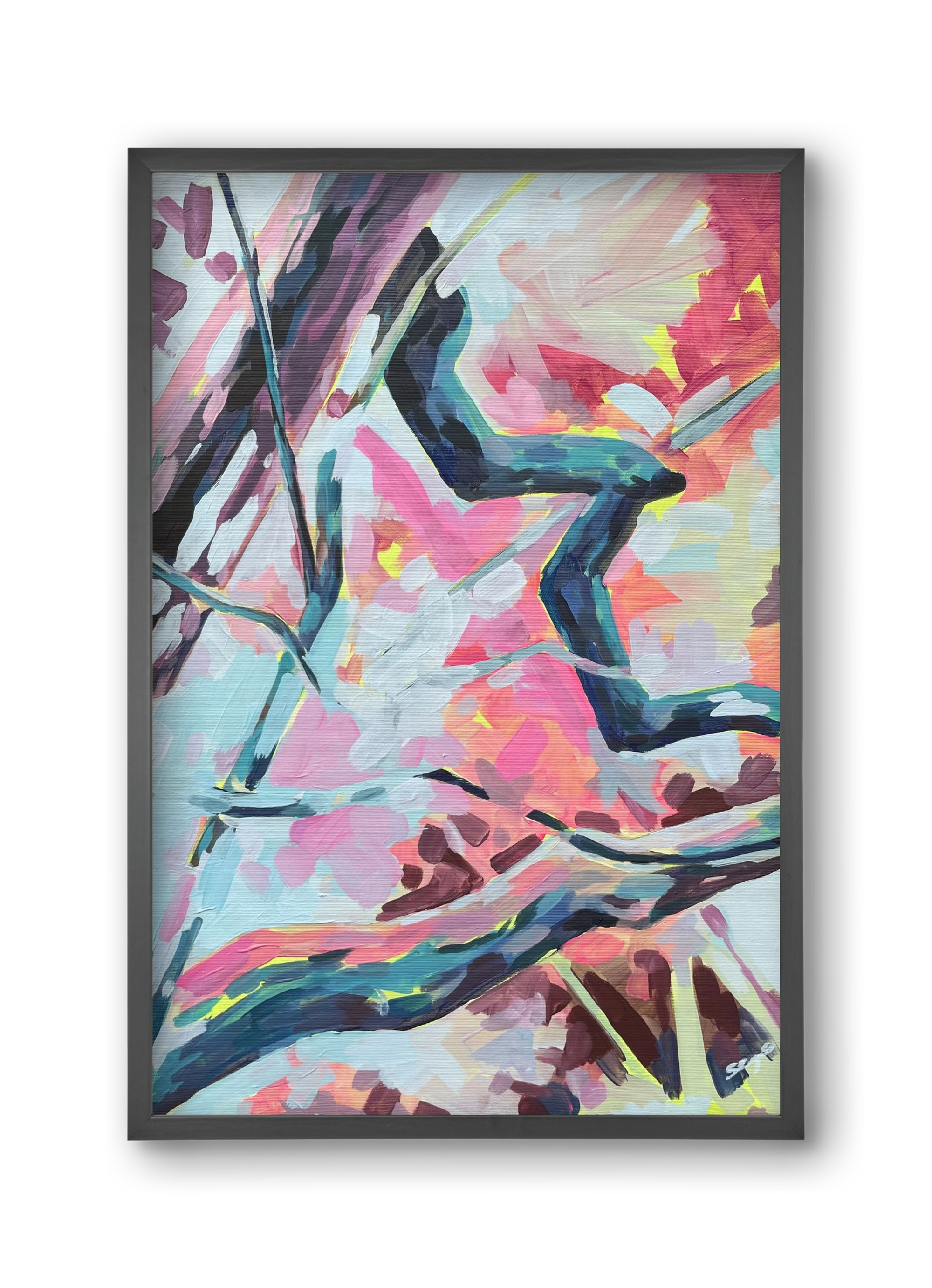 The Garden V., 30x45 cm (30x45 cm), Fekete keret