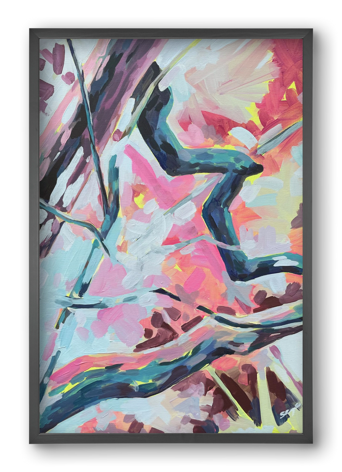 The Garden V., 40x60 cm (40x60 cm), Fekete keret