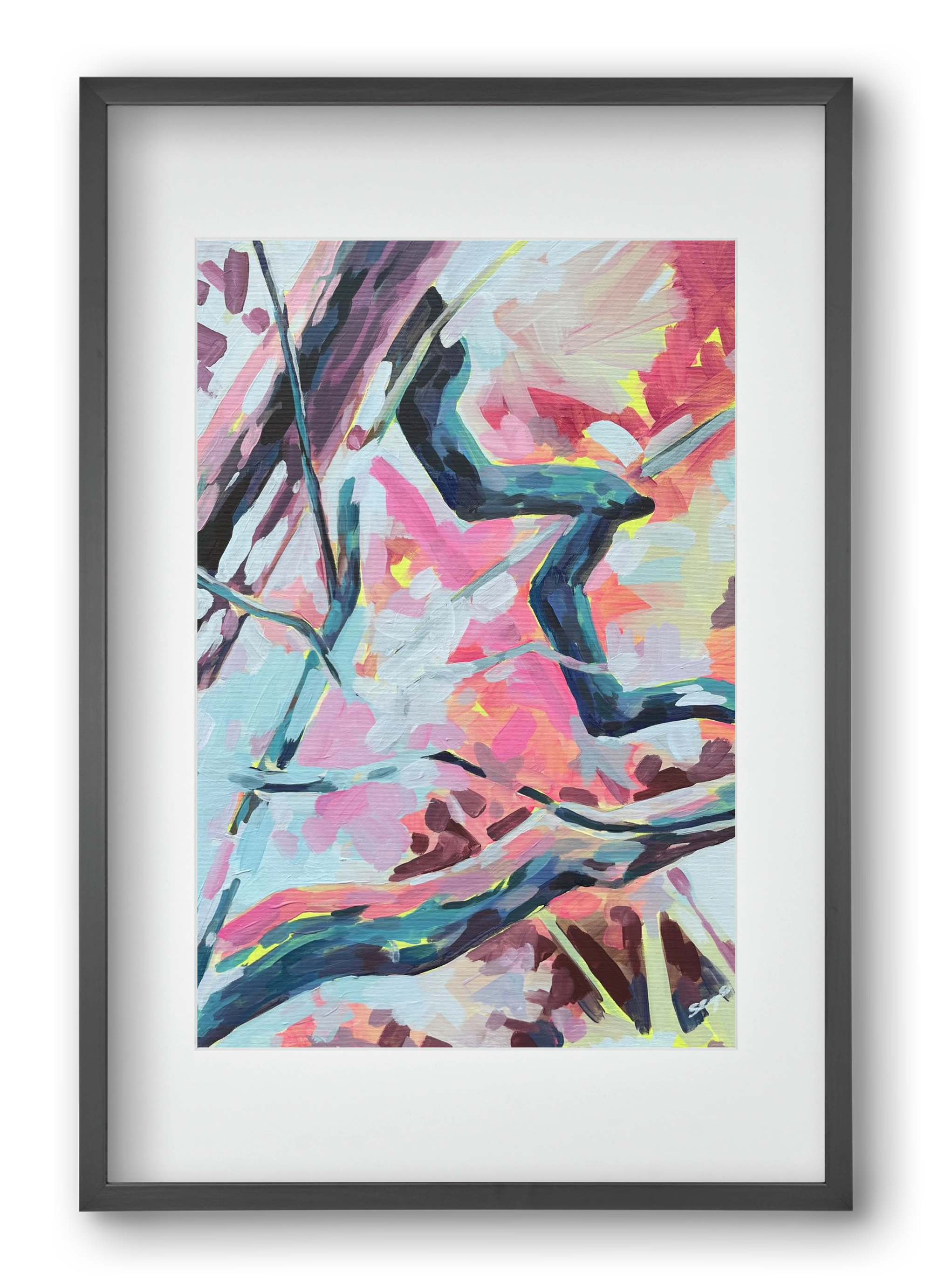 The Garden V., 40x60 cm (30x45 cm), Fekete keret, paszpartuval