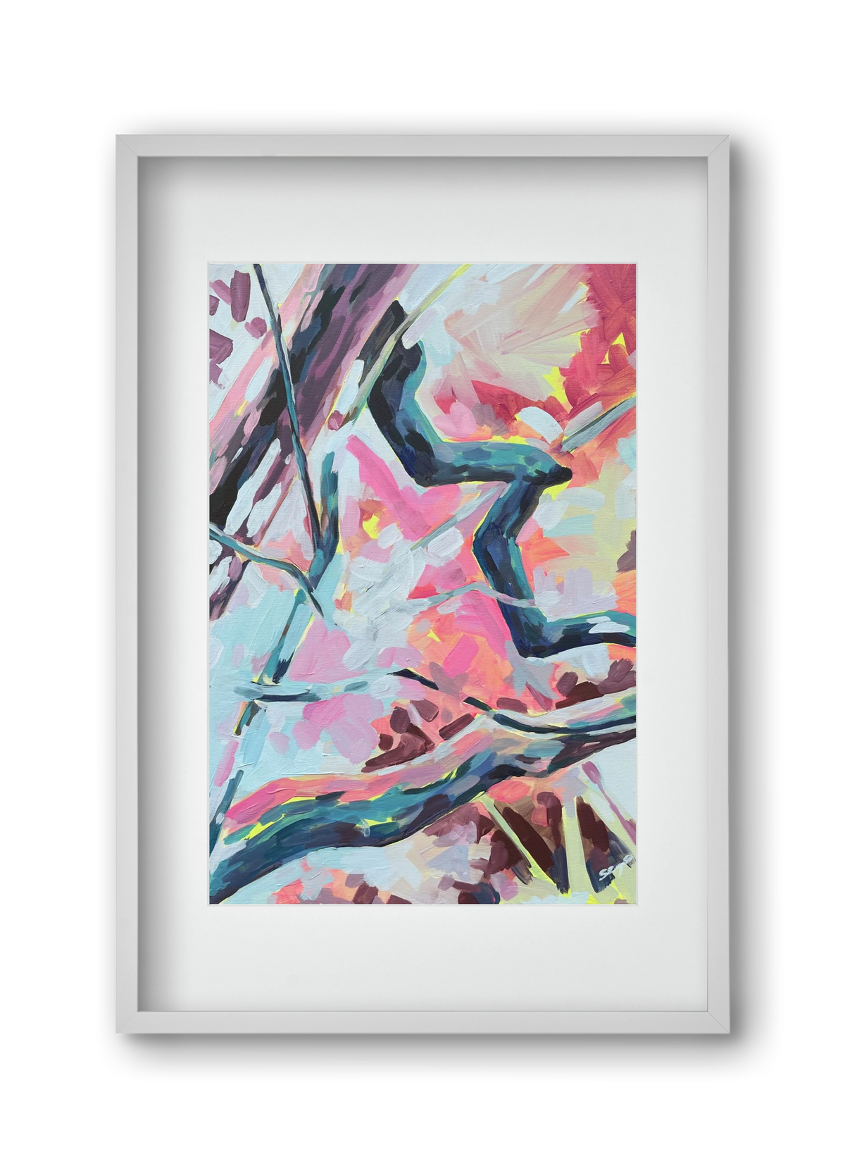 The Garden V., 30x45 cm (20x30 cm), Fehér keret, paszpartuval