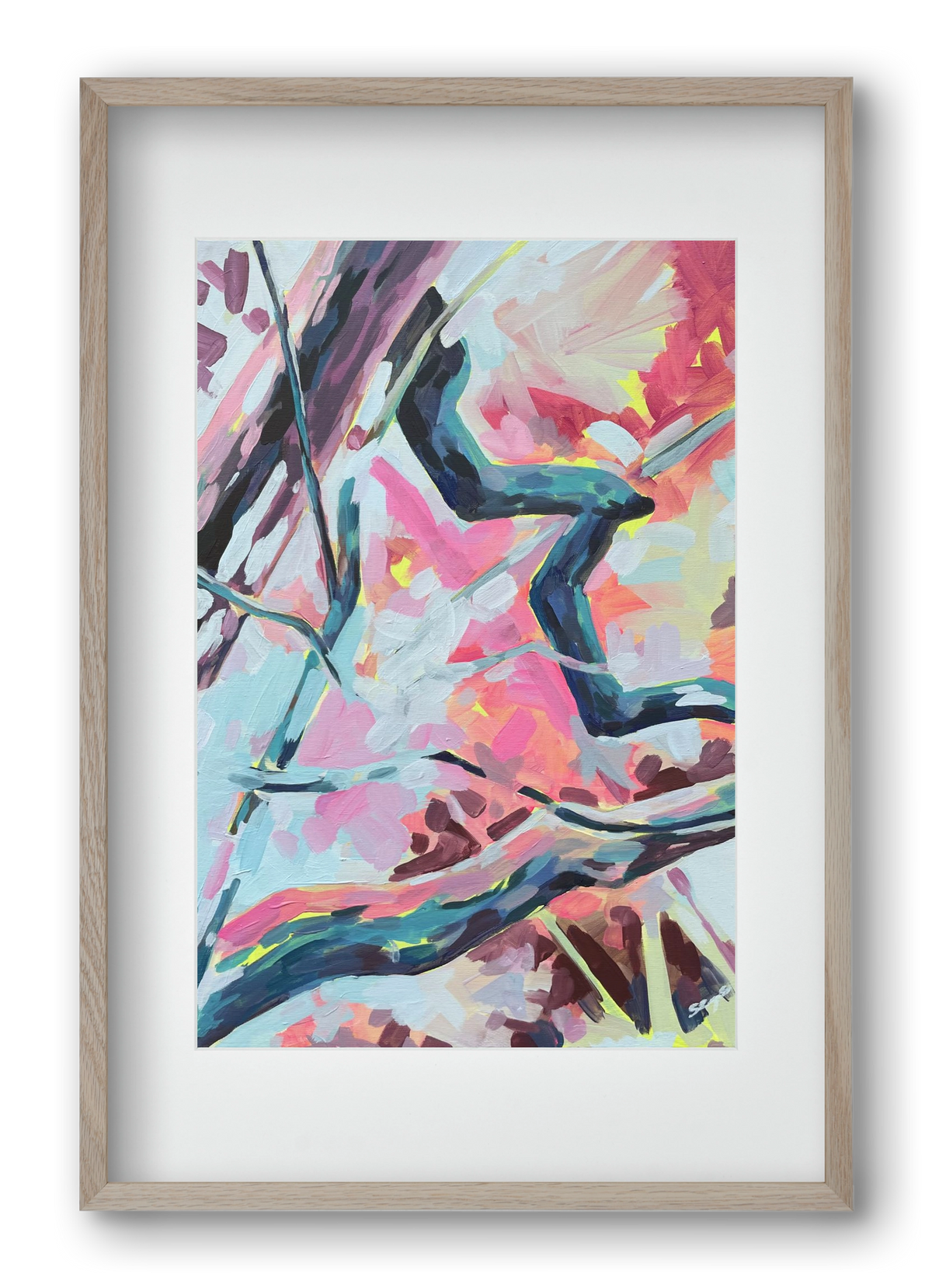 The Garden V., 40x60 cm (30x45 cm), Tölgy keret, paszpartuval