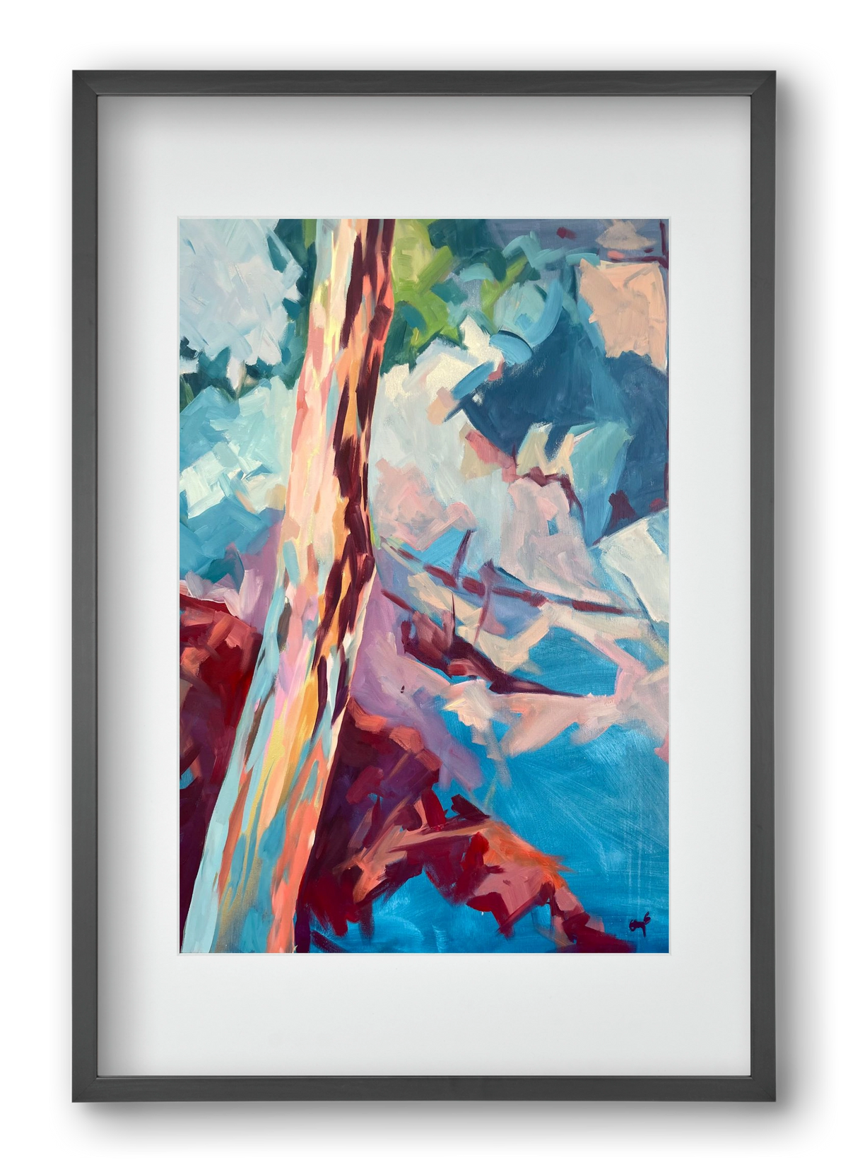 Kindergarten Landscape II., 40x60 cm (30x45 cm), Fekete keret, paszpartuval