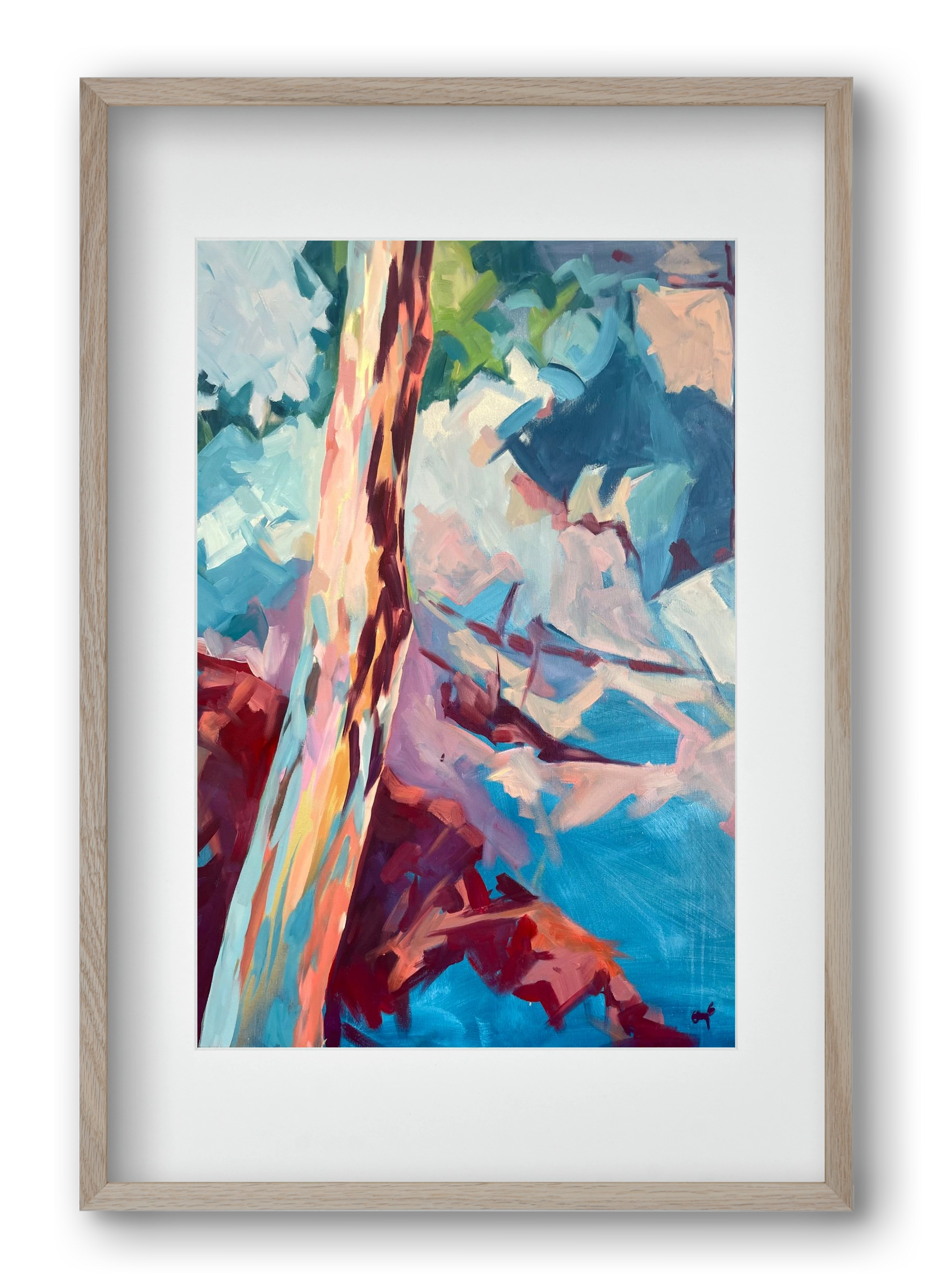 Kindergarten Landscape II., 40x60 cm (30x45 cm), Tölgy keret, paszpartuval