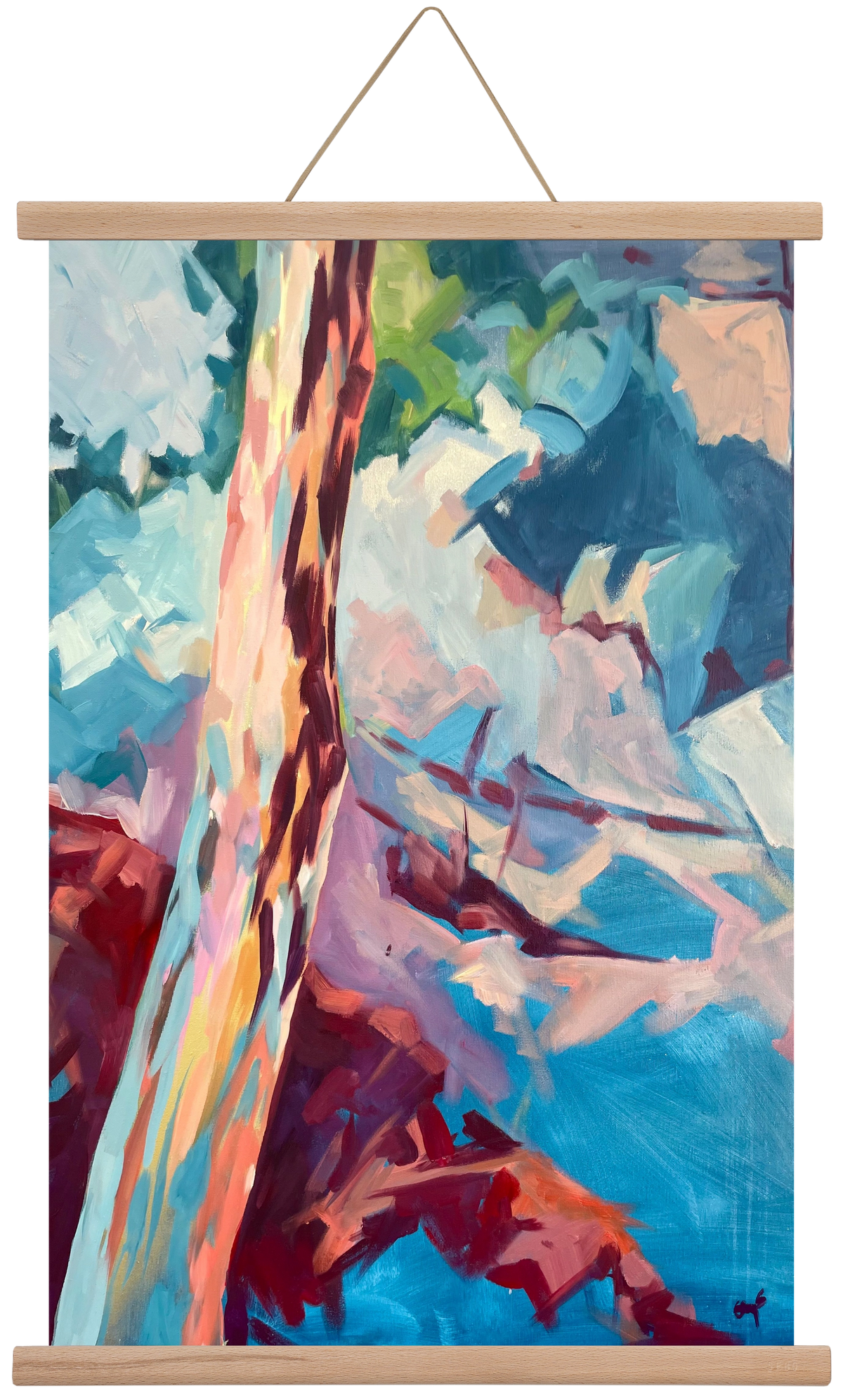 Kindergarten Landscape II., 40x60 cm (40x60 cm), Tölgy akasztó