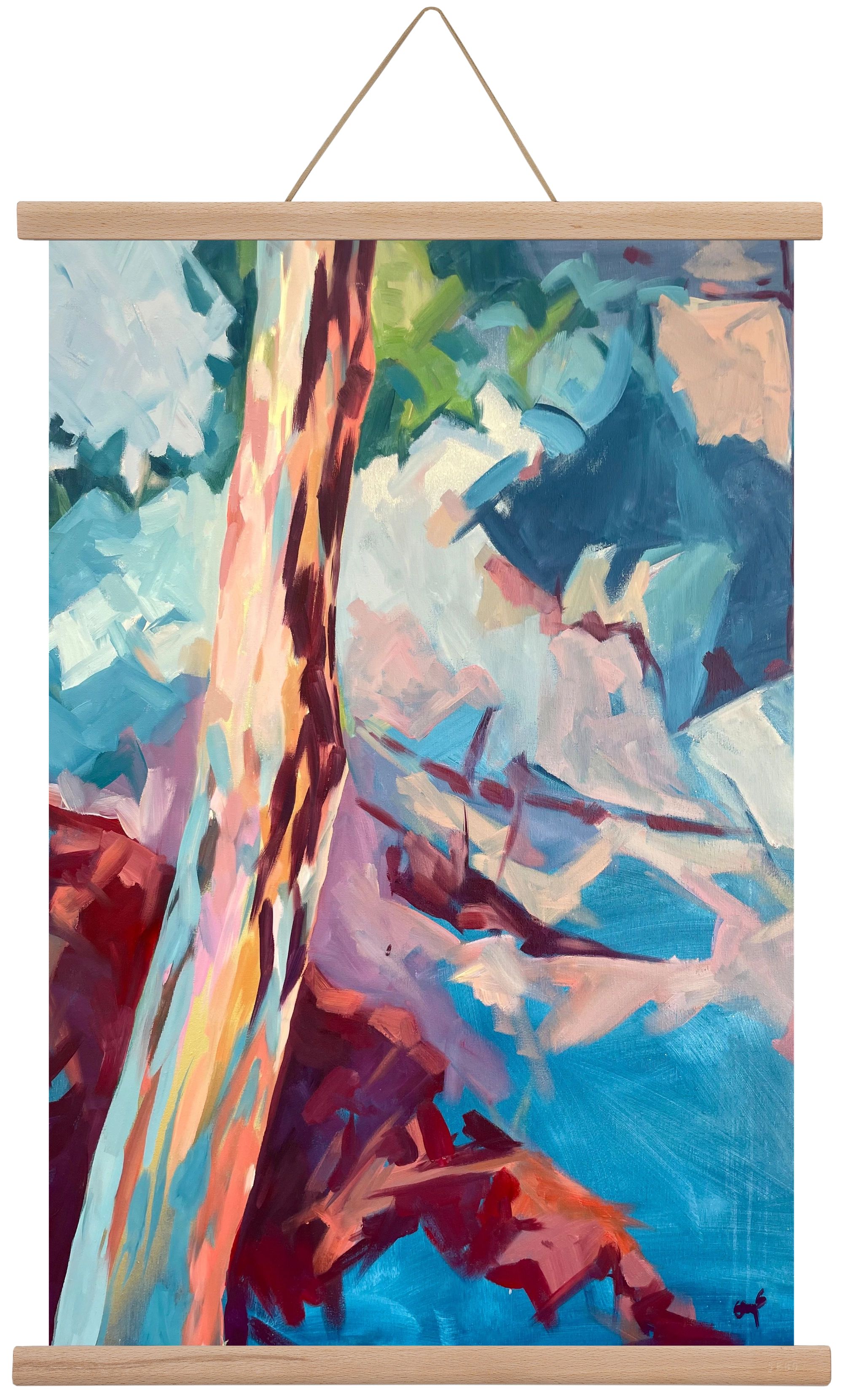 Kindergarten Landscape II., 40x60 cm (40x60 cm), Tölgy akasztó