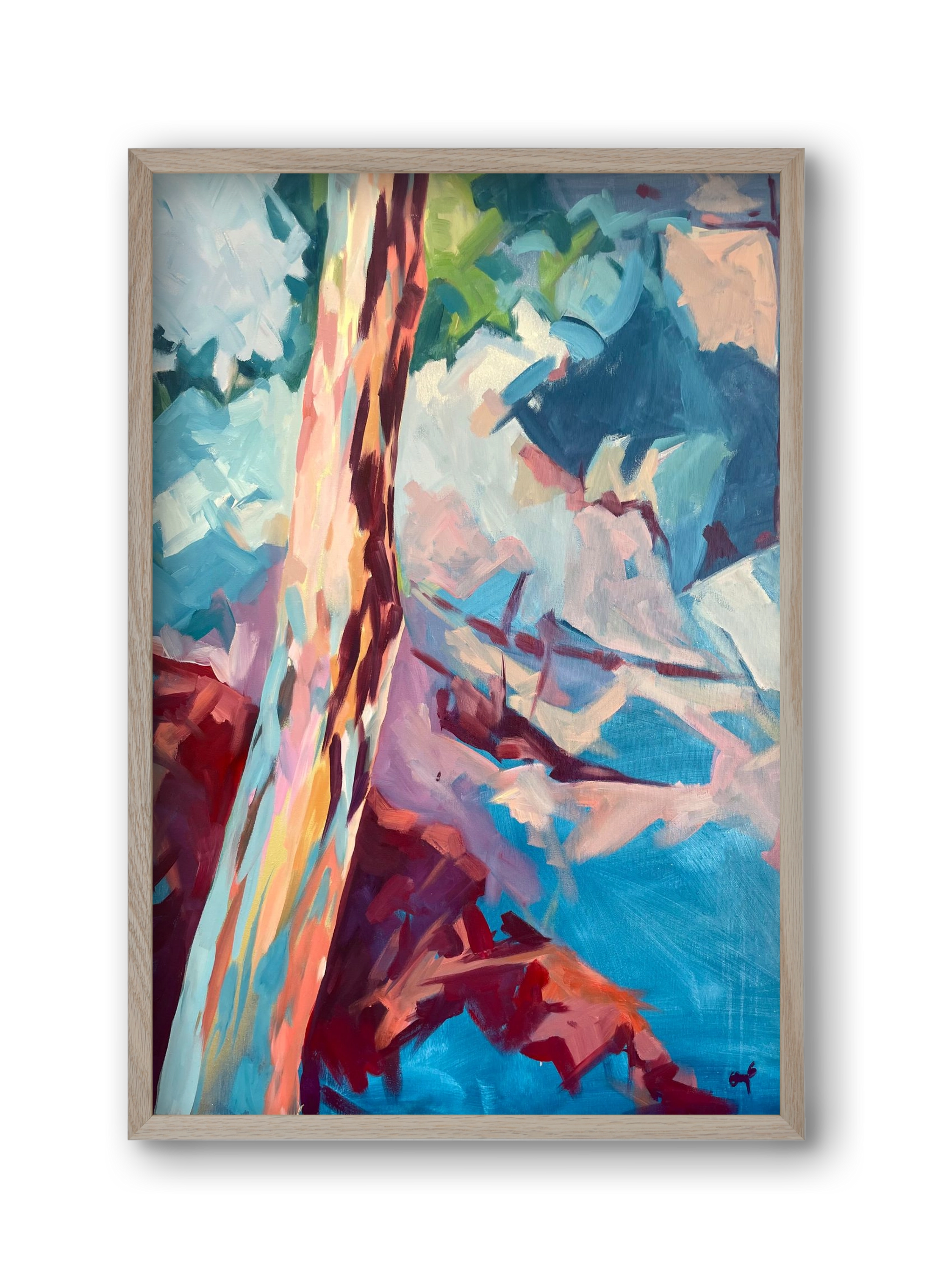 Kindergarten Landscape II., 30x45 cm (30x45 cm), Tölgy keret