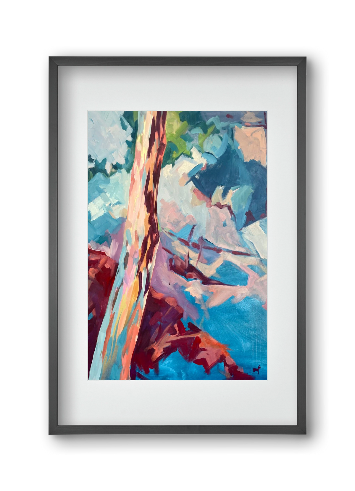 Kindergarten Landscape II., 30x45 cm (20x30 cm), Fekete keret, paszpartuval