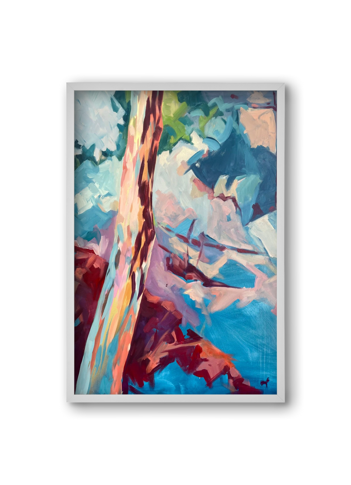 Kindergarten Landscape II., 20x30 cm (20x30 cm), Fehér keret