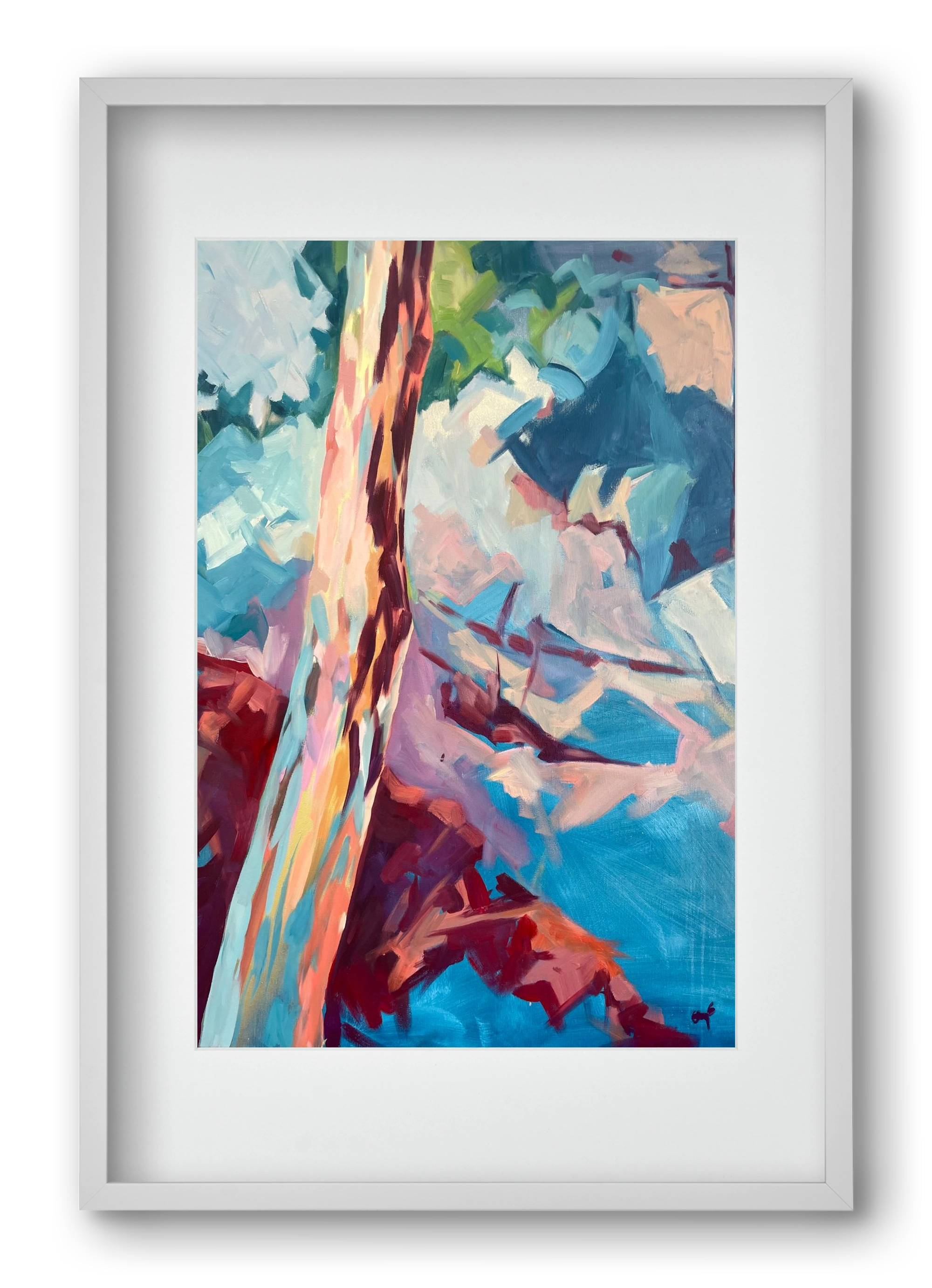 Kindergarten Landscape II., 40x60 cm (30x45 cm), Fehér keret, paszpartuval