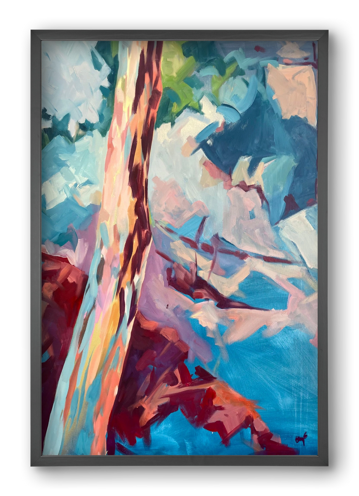 Kindergarten Landscape II., 40x60 cm (40x60 cm), Fekete keret