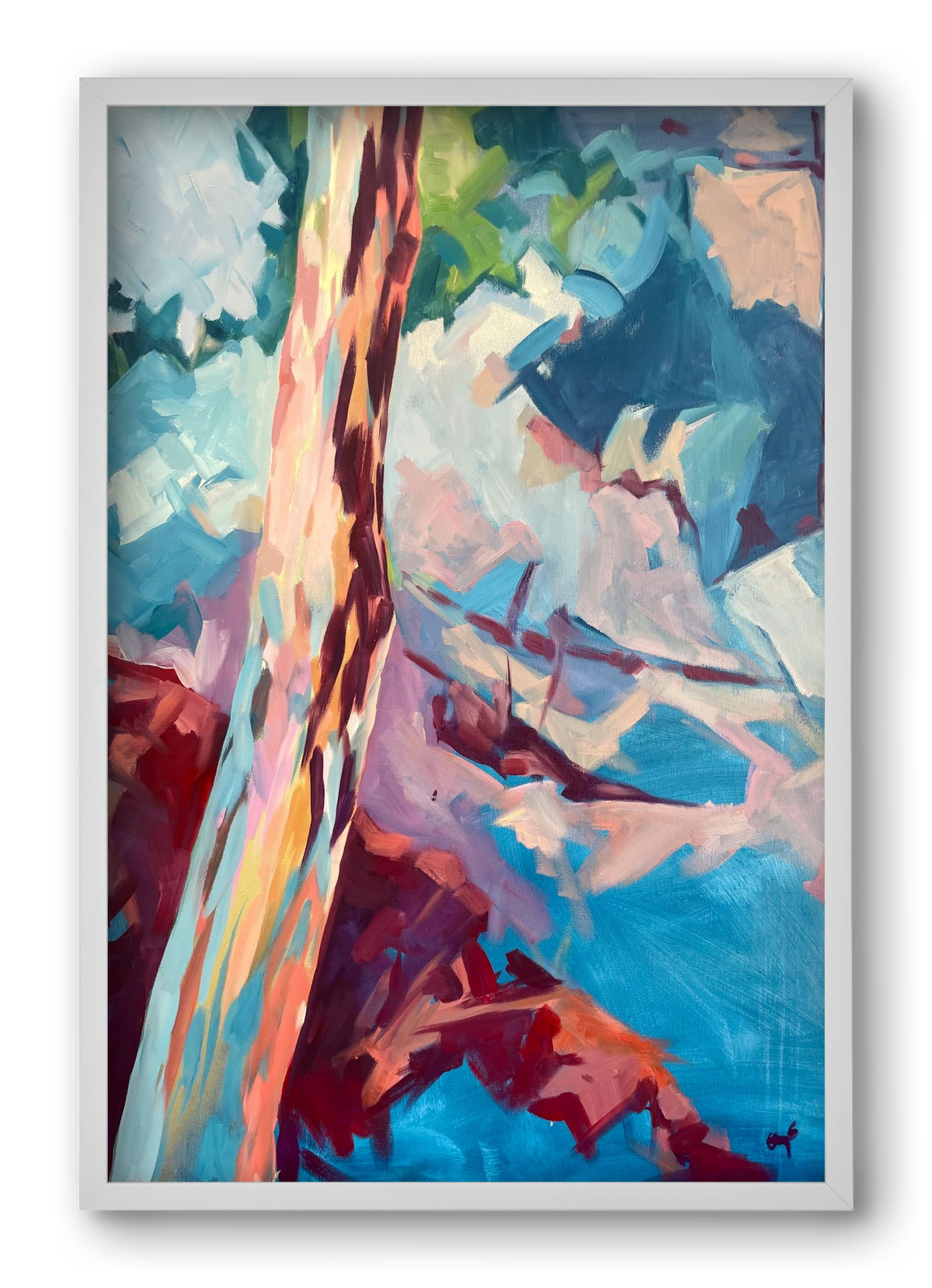 Kindergarten Landscape II., 40x60 cm (40x60 cm), Fehér keret