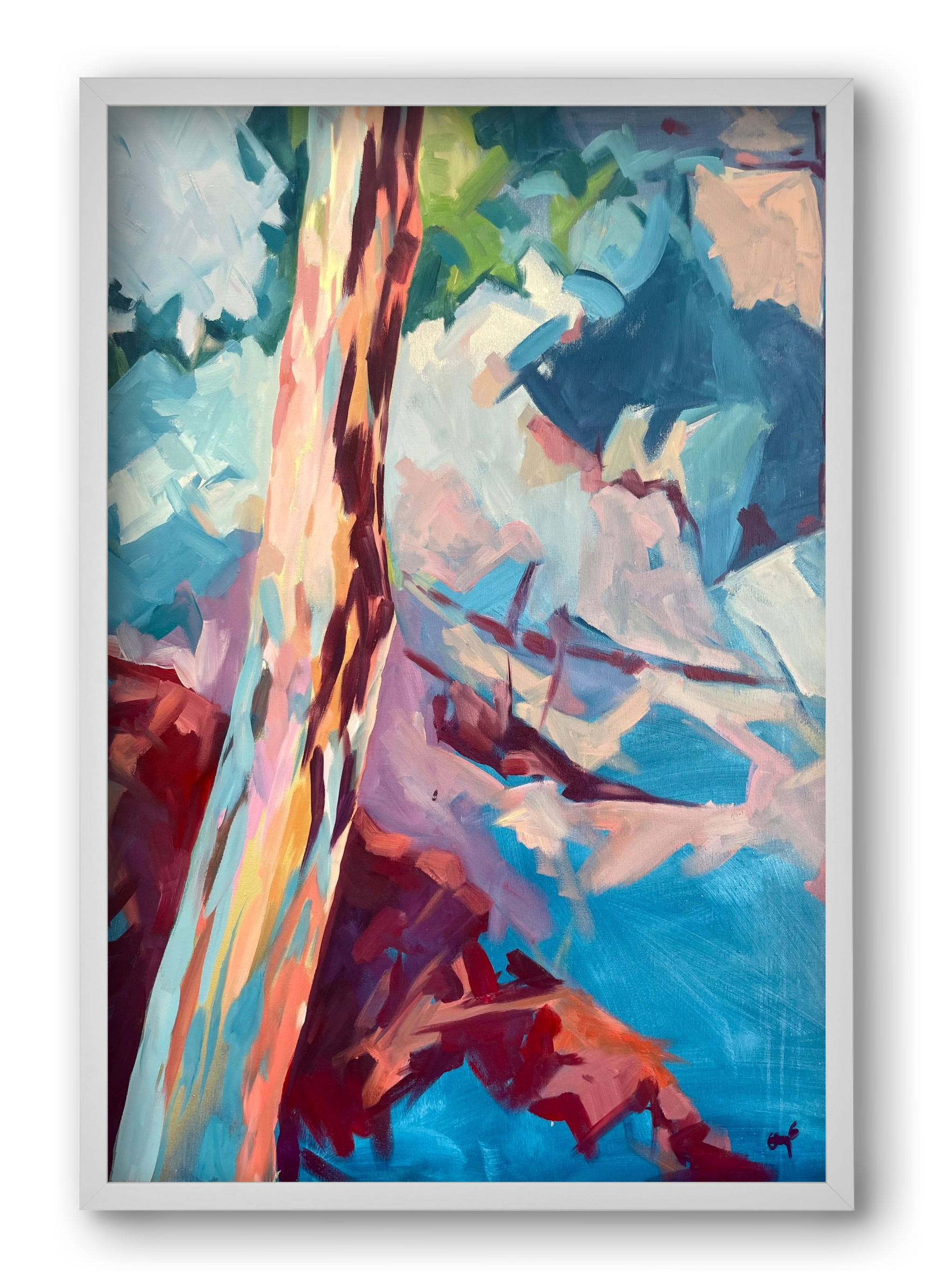 Kindergarten Landscape II., 40x60 cm (40x60 cm), Fehér keret