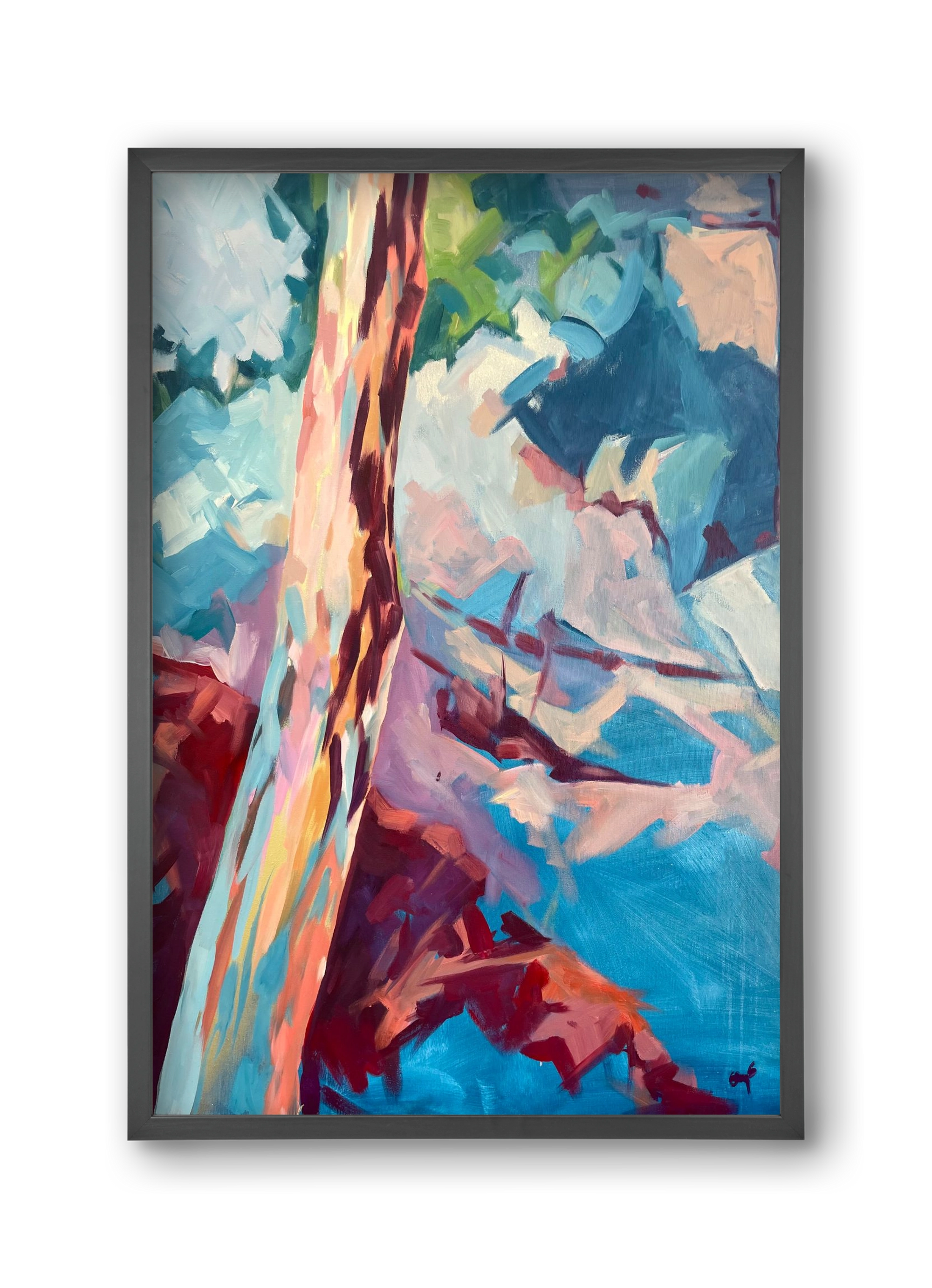 Kindergarten Landscape II., 30x45 cm (30x45 cm), Fekete keret