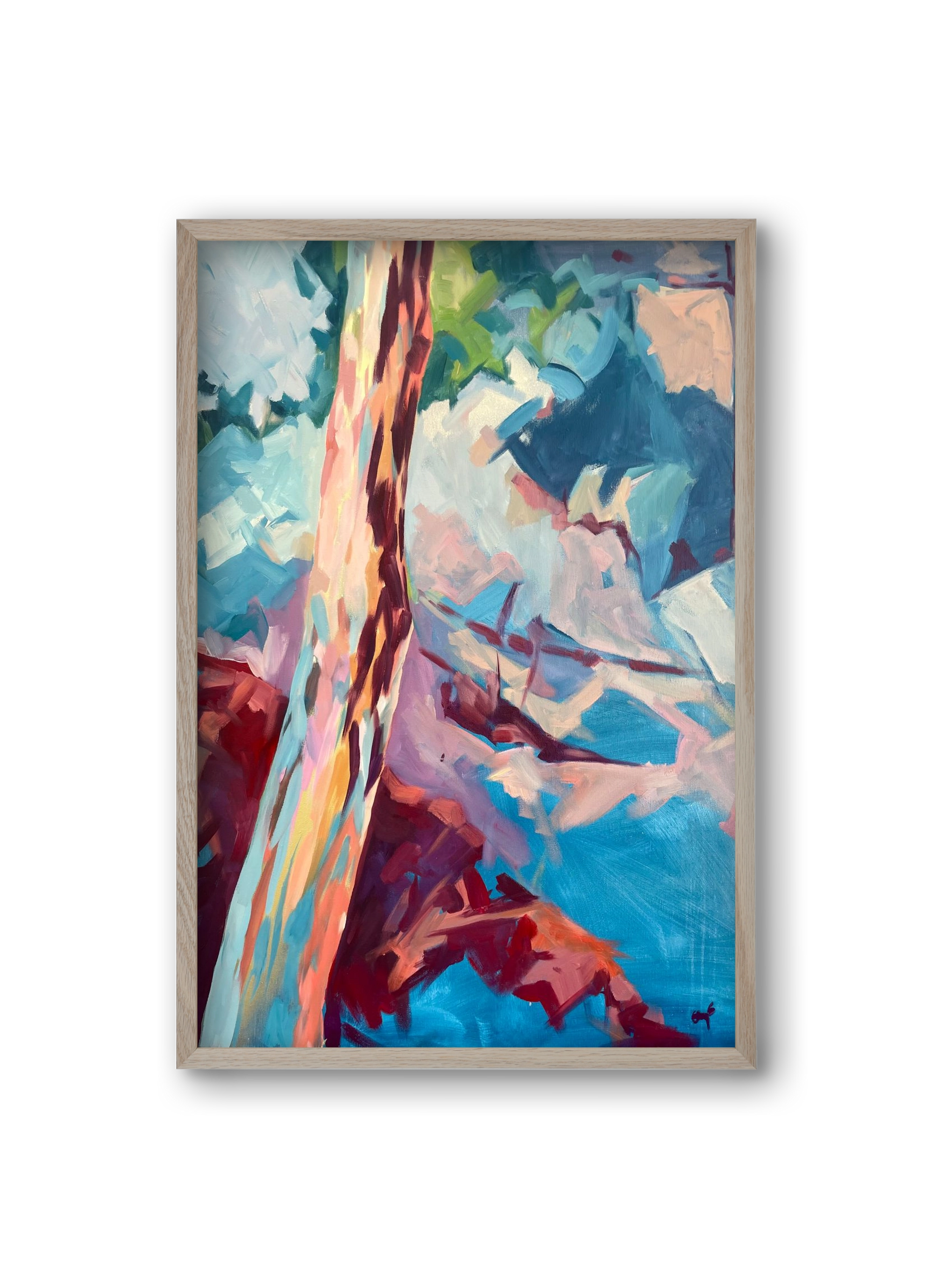 Kindergarten Landscape II., 20x30 cm (20x30 cm), Tölgy keret