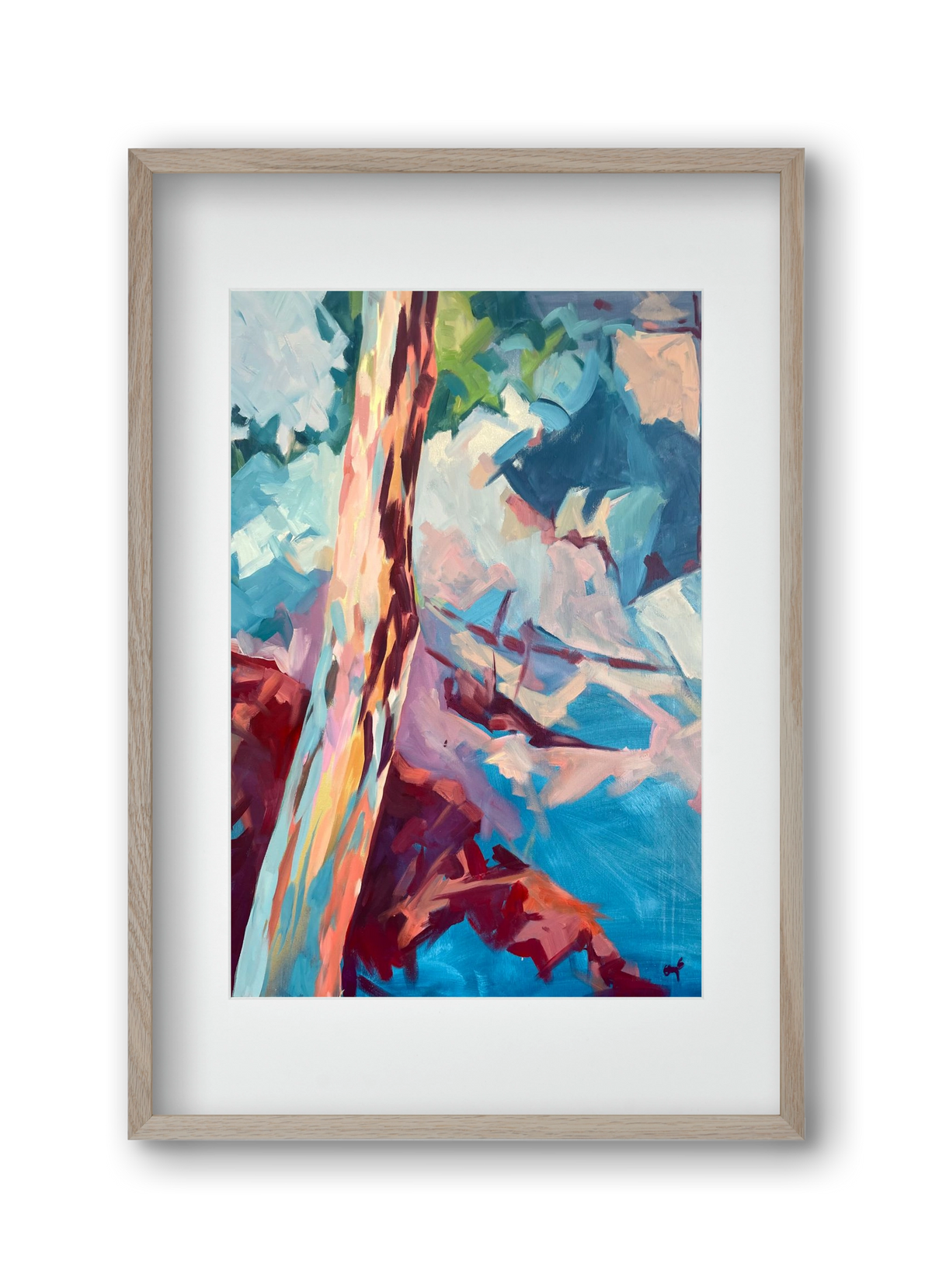 Kindergarten Landscape II., 30x45 cm (20x30 cm), Tölgy keret, paszpartuval