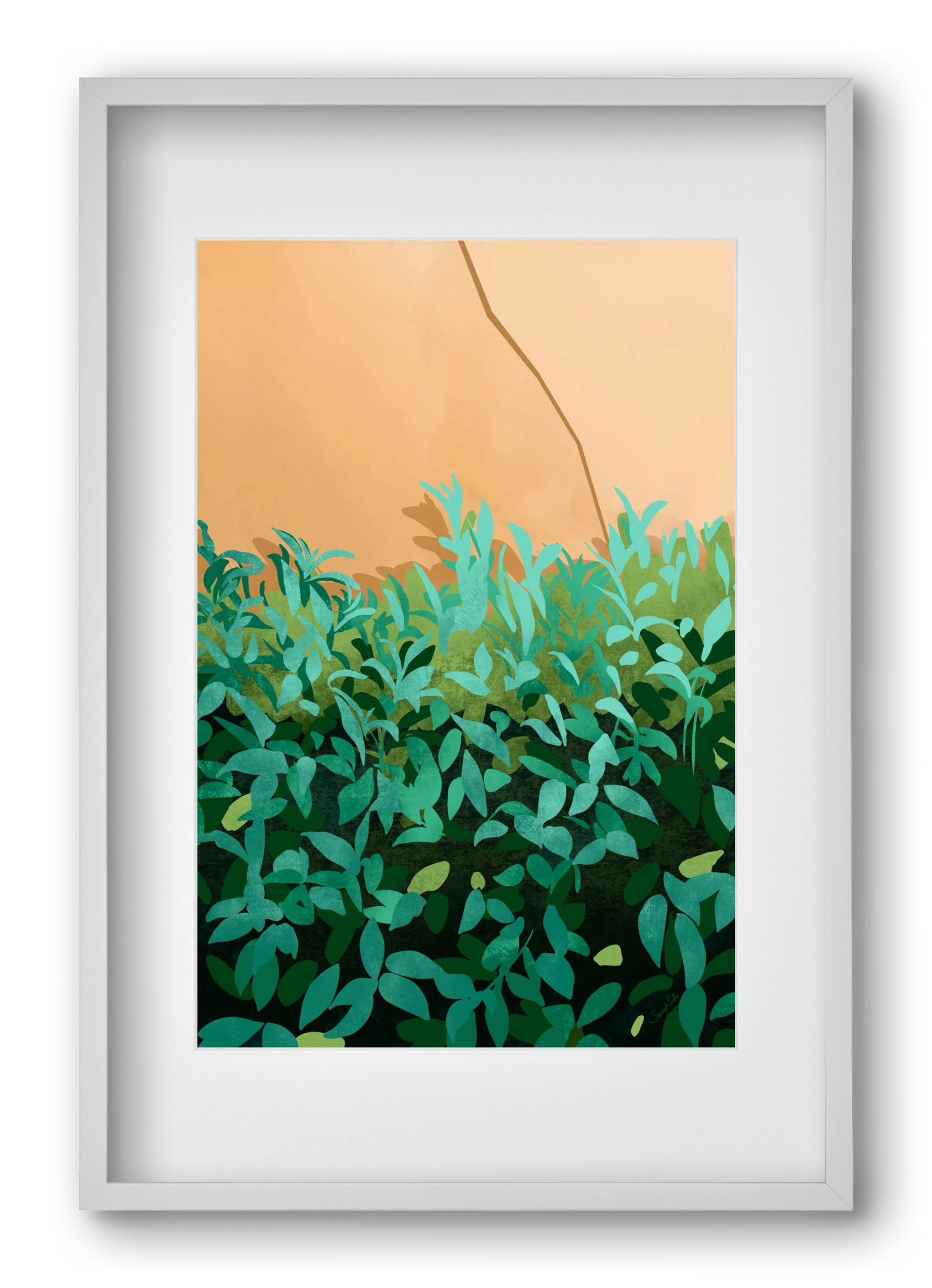 Elosztás, 40x60 cm (30x45 cm), Fehér keret, paszpartuval