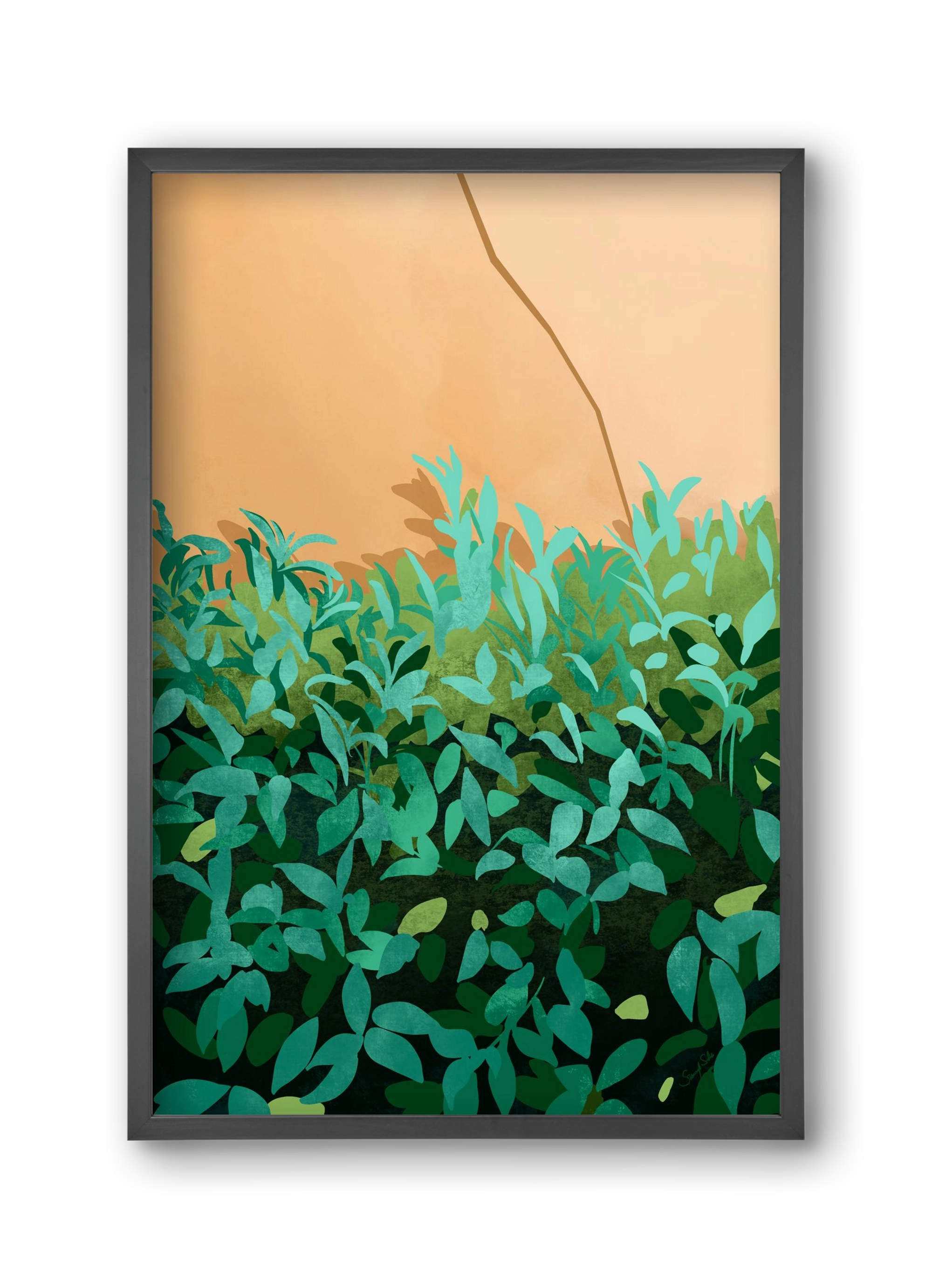 Elosztás, 30x45 cm (30x45 cm), Fekete keret