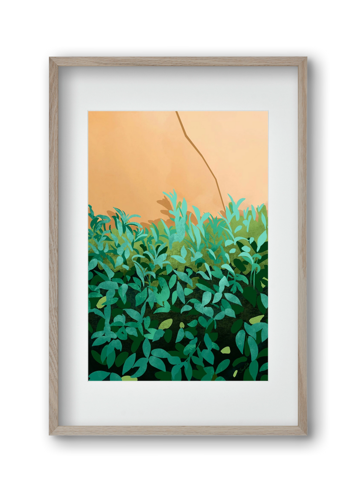 Elosztás, 30x45 cm (20x30 cm), Tölgy keret, paszpartuval