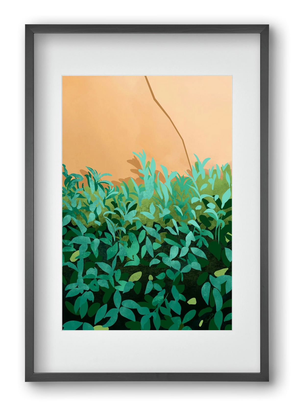 Elosztás, 40x60 cm (30x45 cm), Fekete keret, paszpartuval