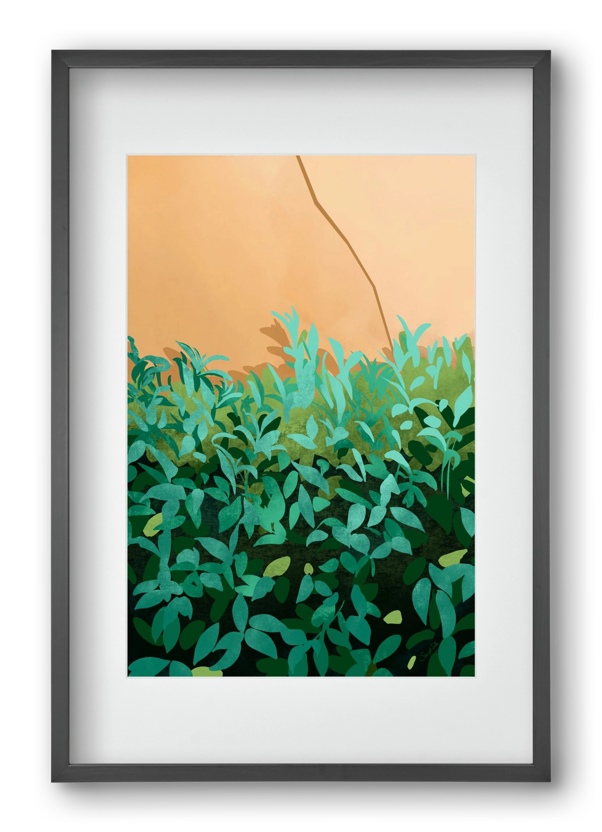 Elosztás, 40x60 cm (30x45 cm), Fekete keret, paszpartuval