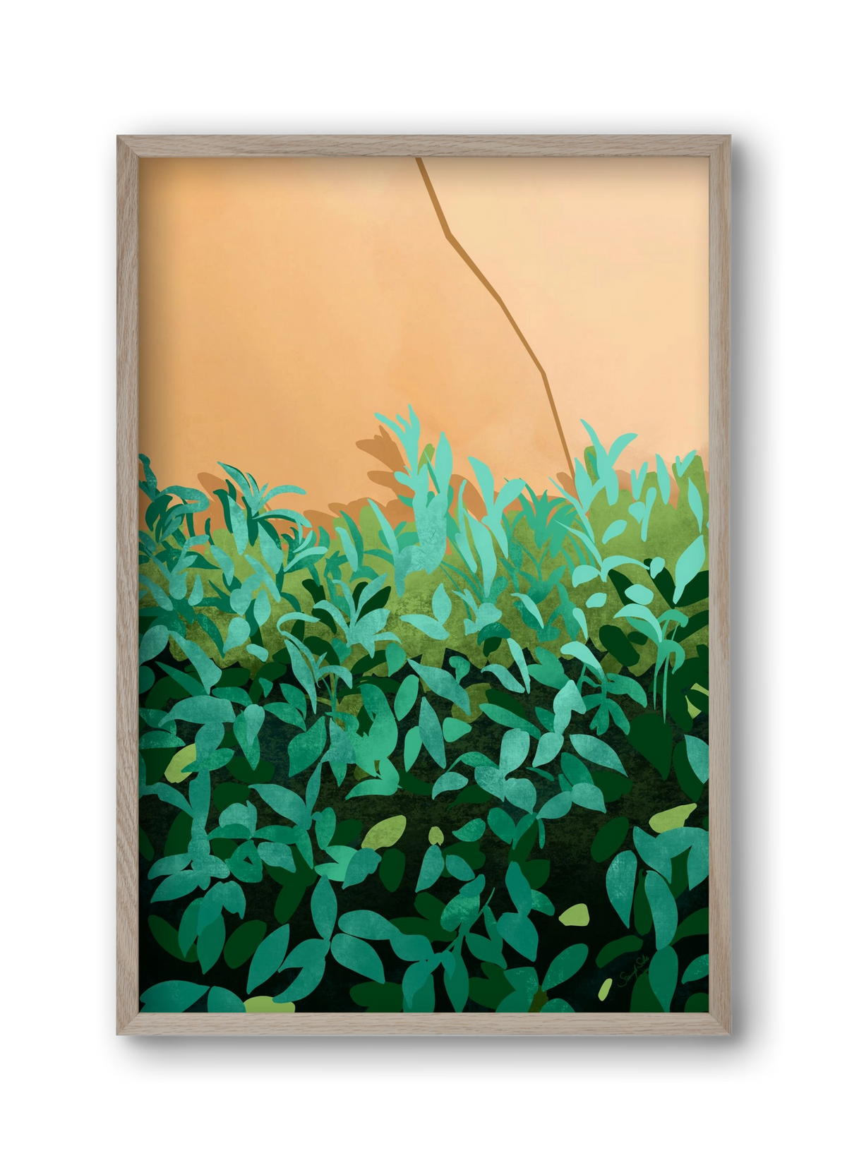 Elosztás, 30x45 cm (30x45 cm), Tölgy keret