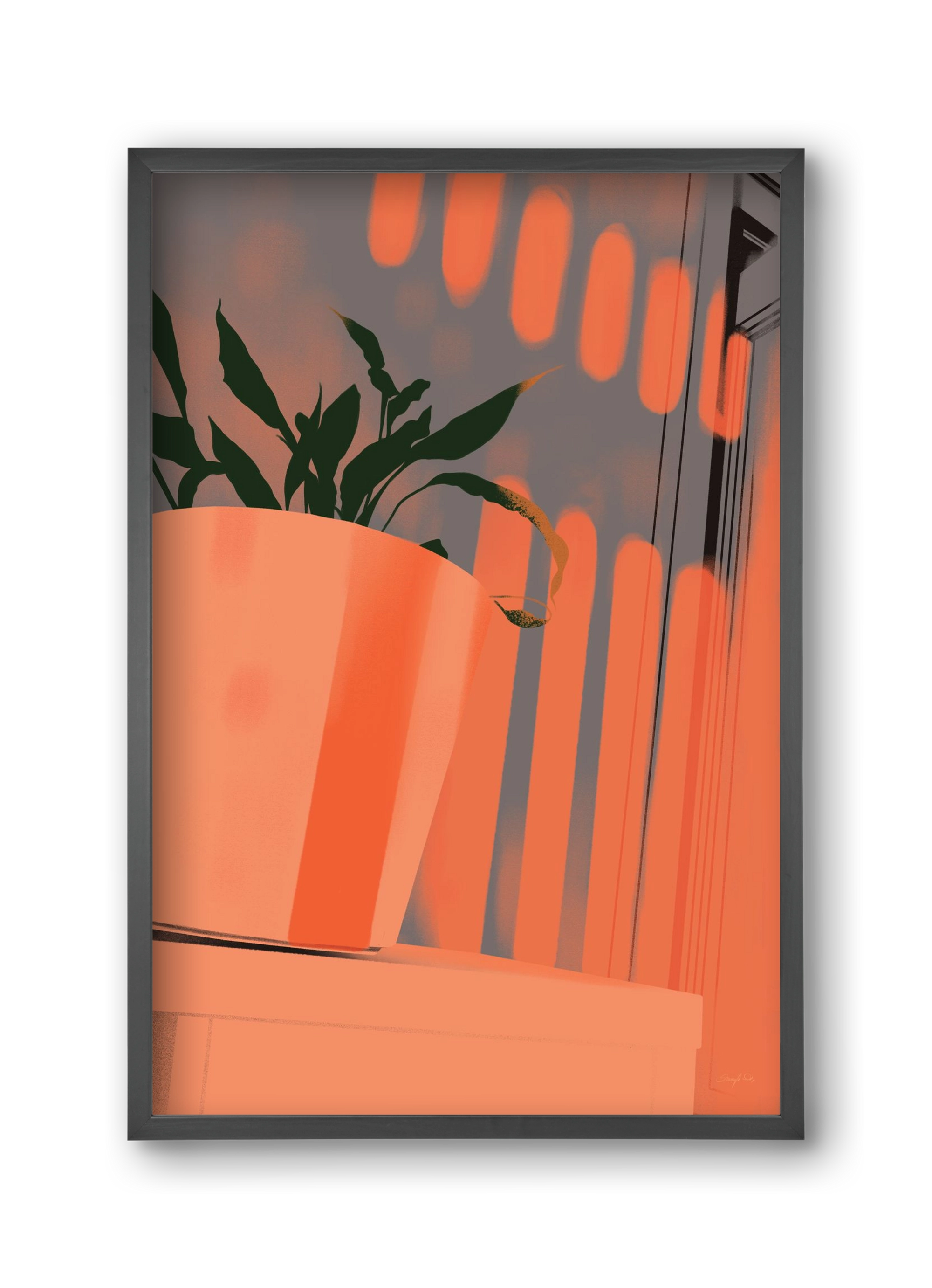 Este 7, 30x45 cm (30x45 cm), Fekete keret