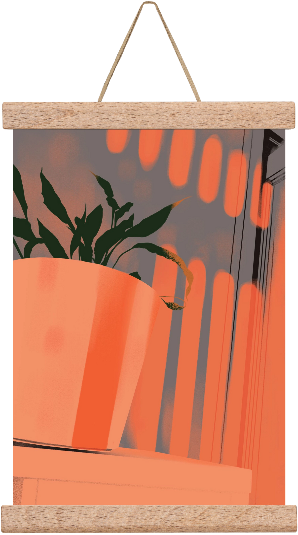 Este 7, 20x30 cm (20x30 cm), Tölgy akasztó