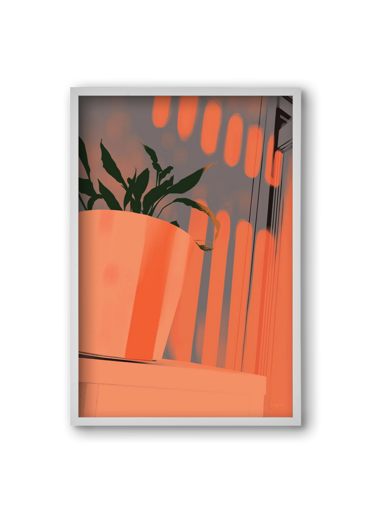 Este 7, 20x30 cm (20x30 cm), Fehér keret