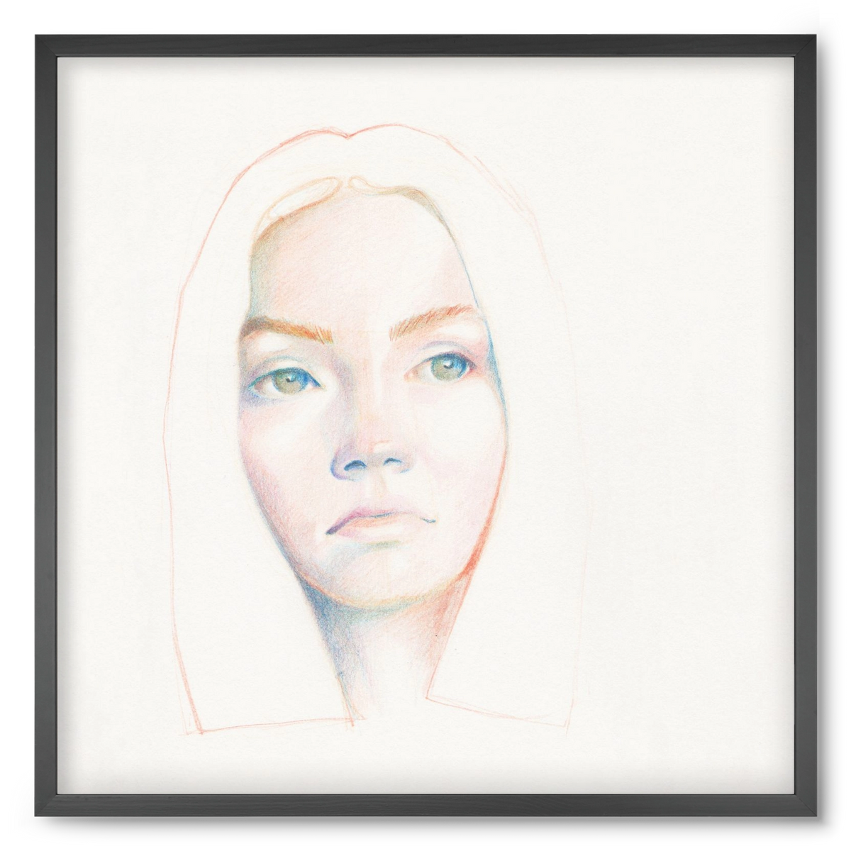 portret_no1, 50x50 cm (50x50 cm), Fekete keret