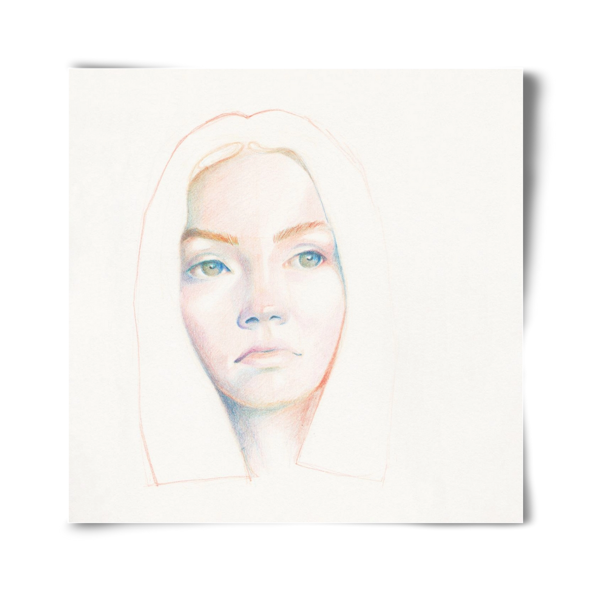 portret_no1, 40x40 cm, Keret nélkül